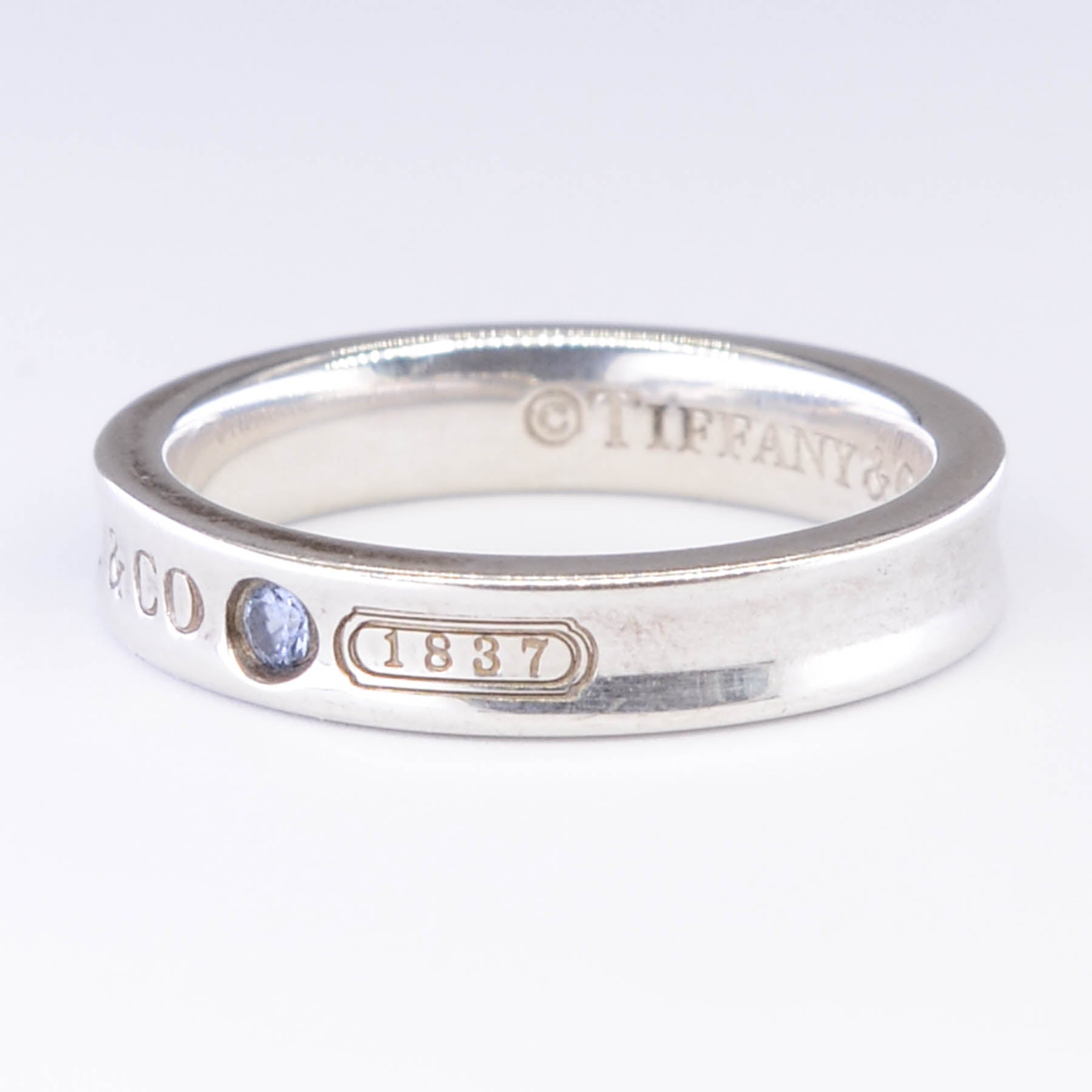 Tiffany & Co.' 1837 Collection Sterling Silver Ring with Sapphires | 0.05ctw | SZ 7.5