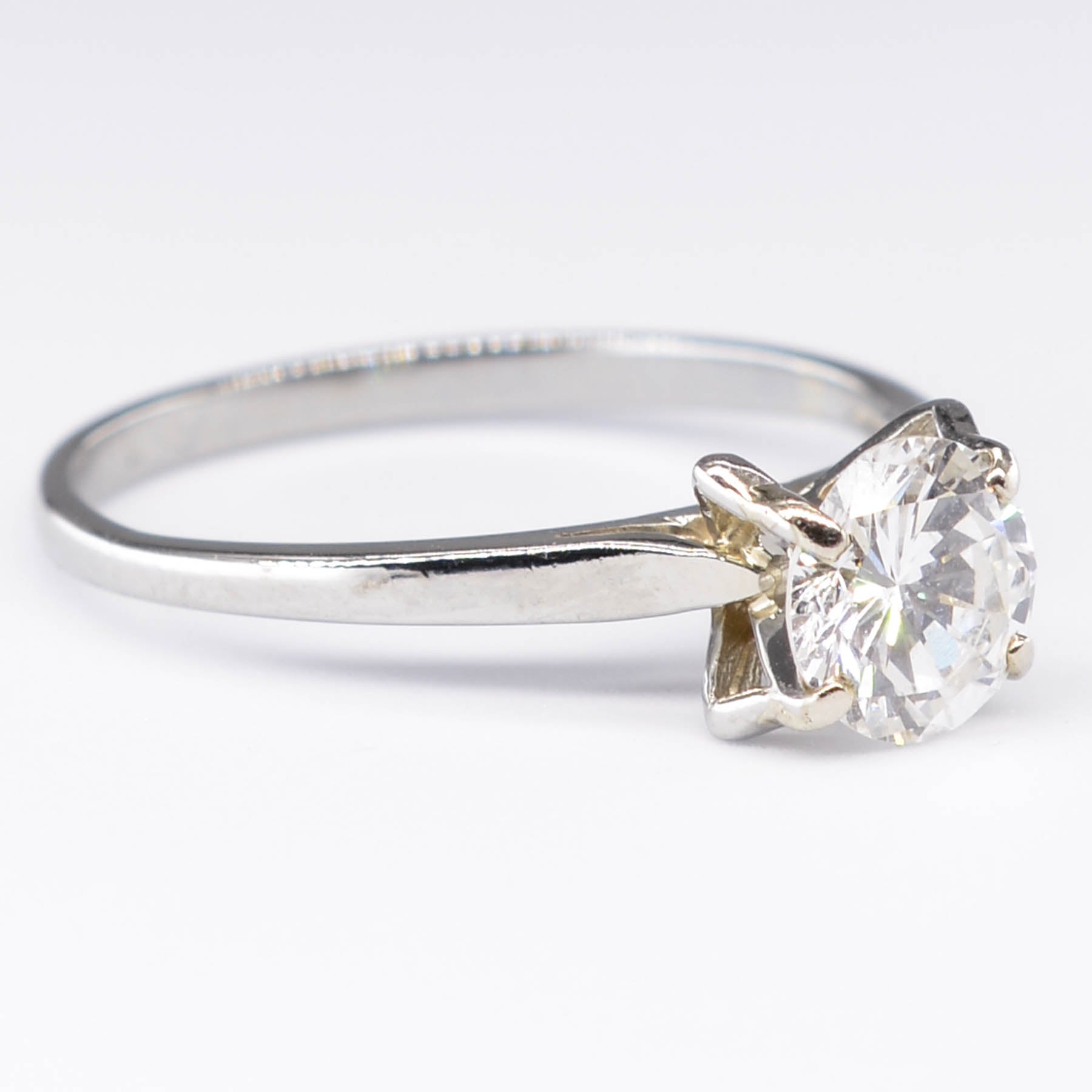 Diamond Solitaire Engagement Ring | 0.98ct | SZ 7.5 |
