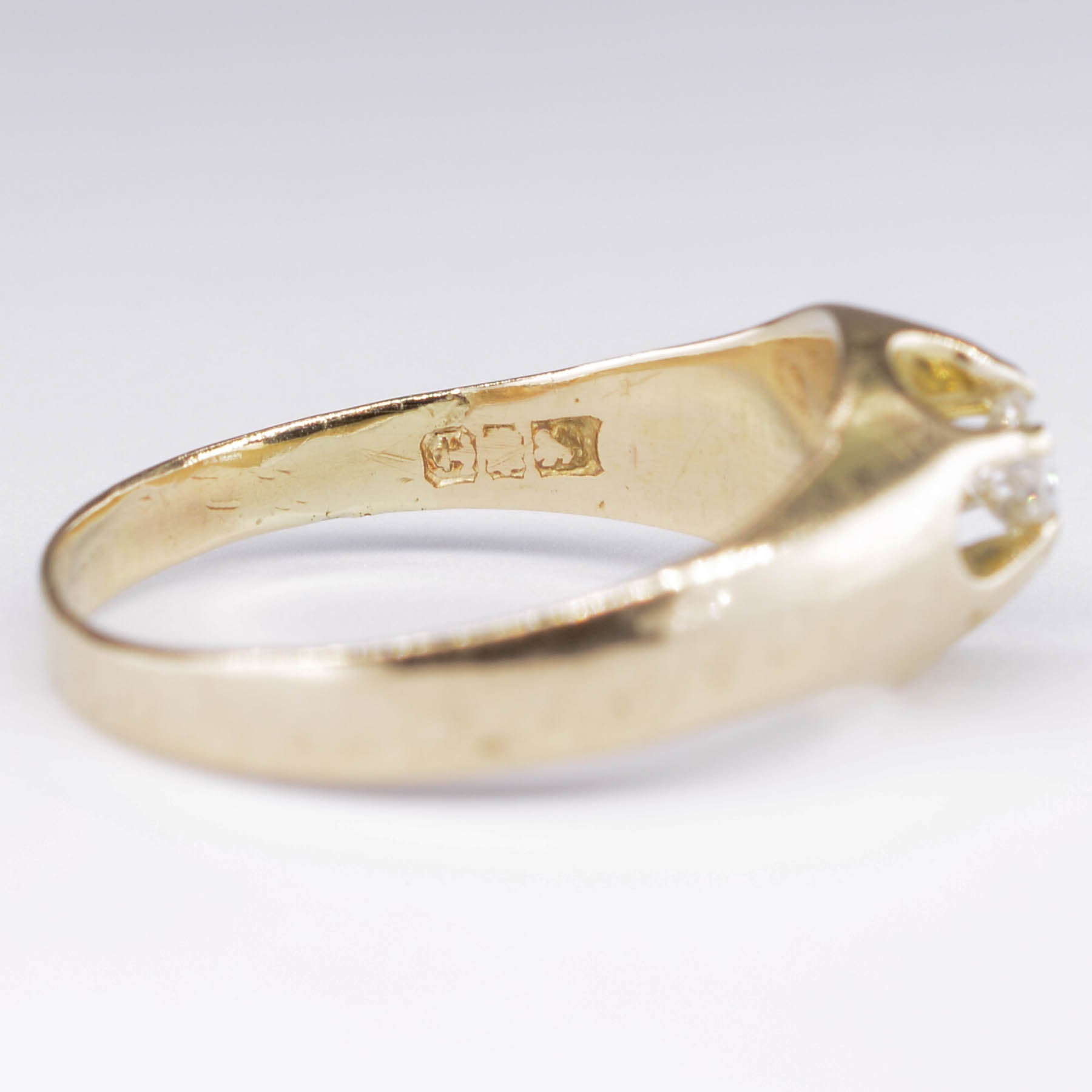 12k Old European Cut Diamond Ring | 0.25ct | SZ 8.5 |