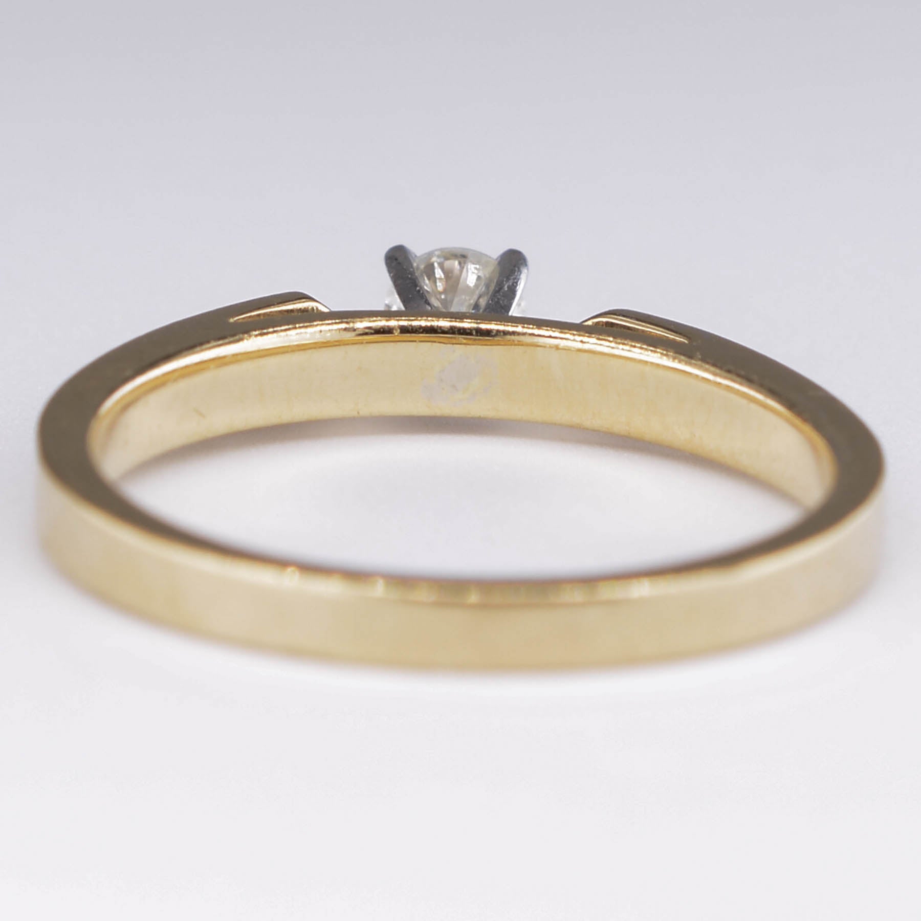 14k Solitaire Diamond Ring | 0.19ct | SZ 6.75 |