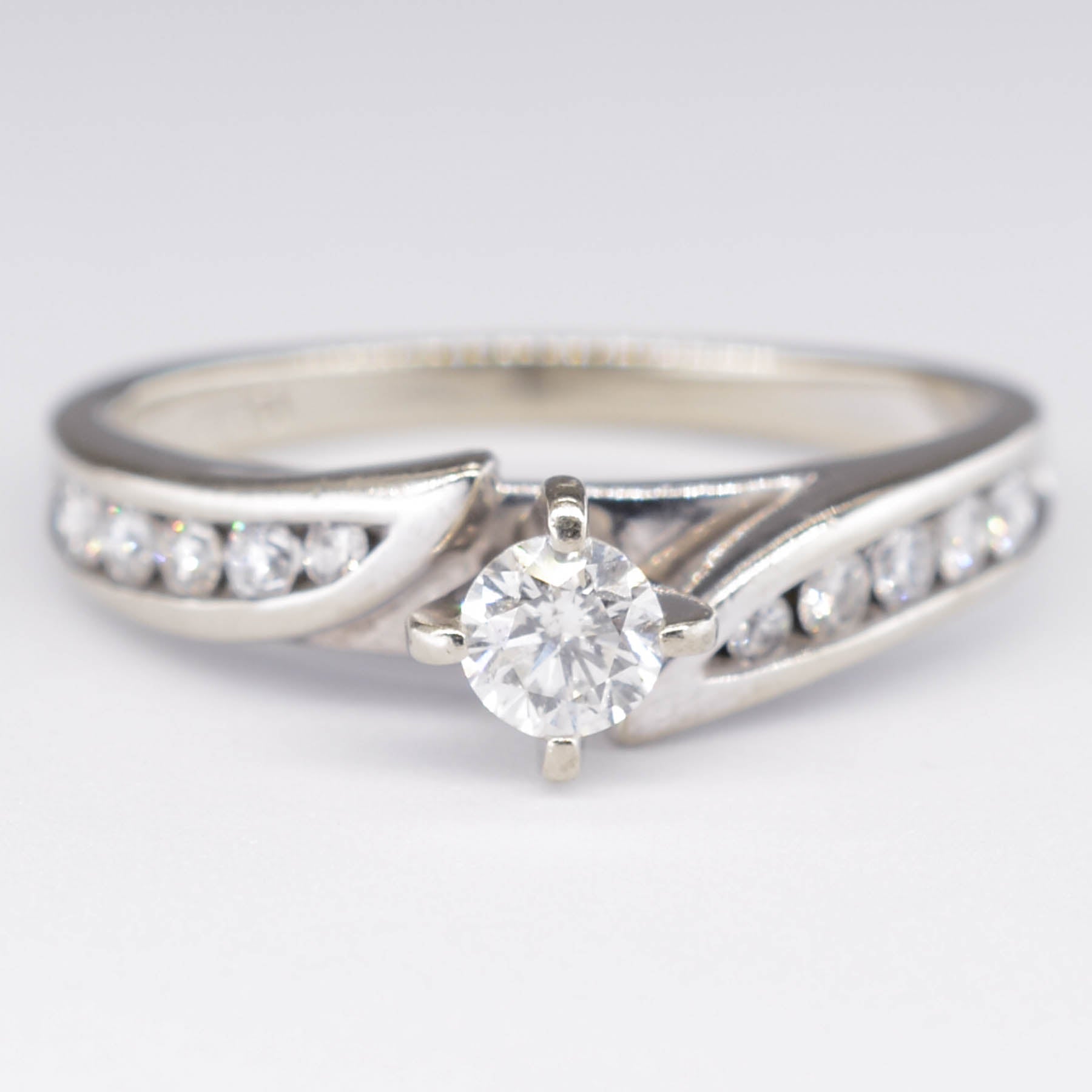 Bypass Diamond Engagement Ring | 0.23ct | SZ 6.75 |