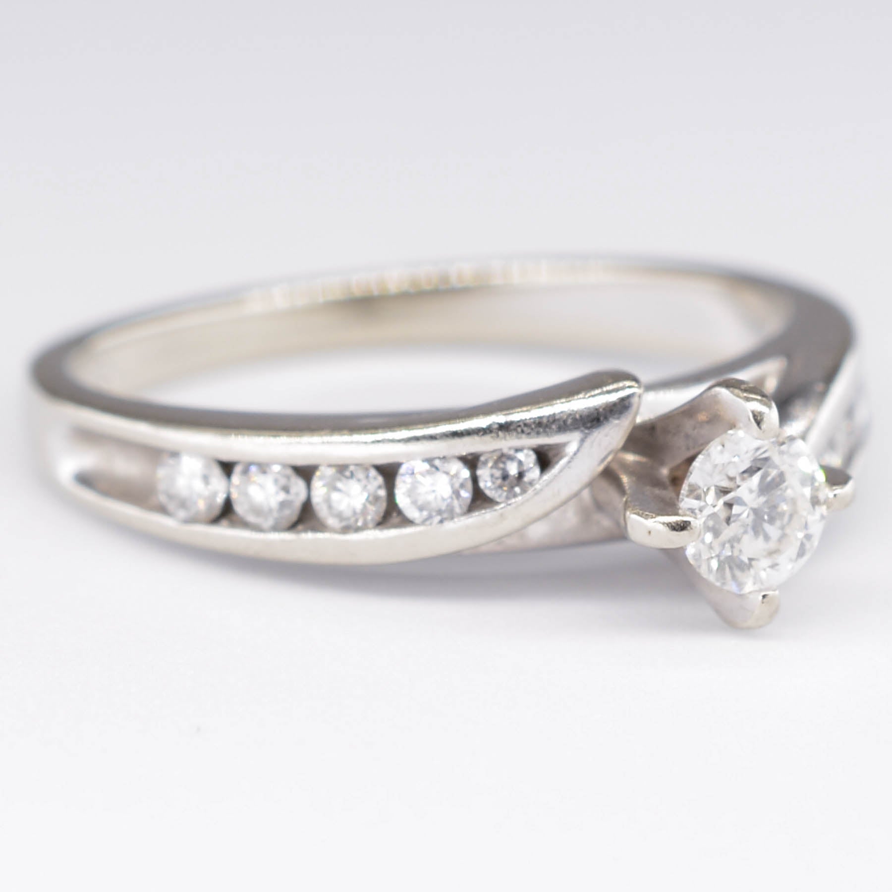 Bypass Diamond Engagement Ring | 0.23ct | SZ 6.75 |