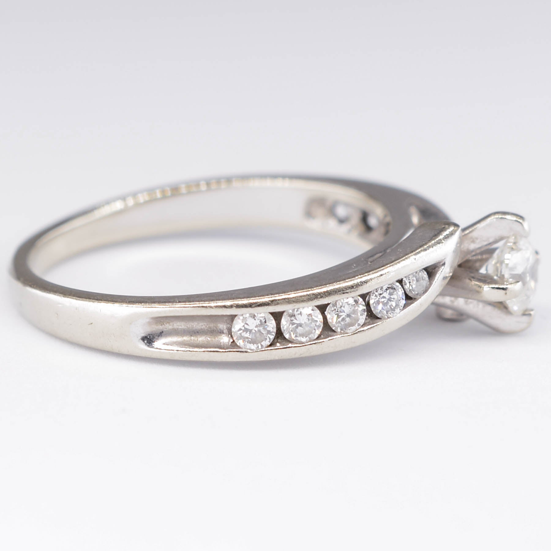 Bypass Diamond Engagement Ring | 0.23ct | SZ 6.75 |
