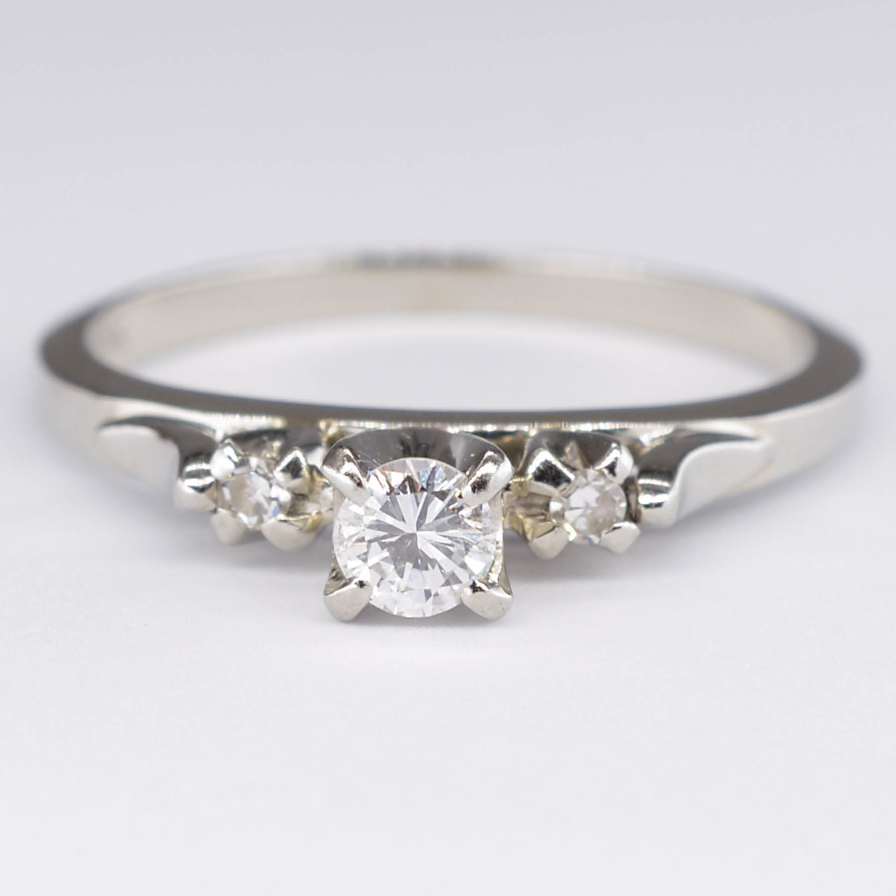 Three Stone Diamond Engagement Ring | 0.15ct | SZ 6 |