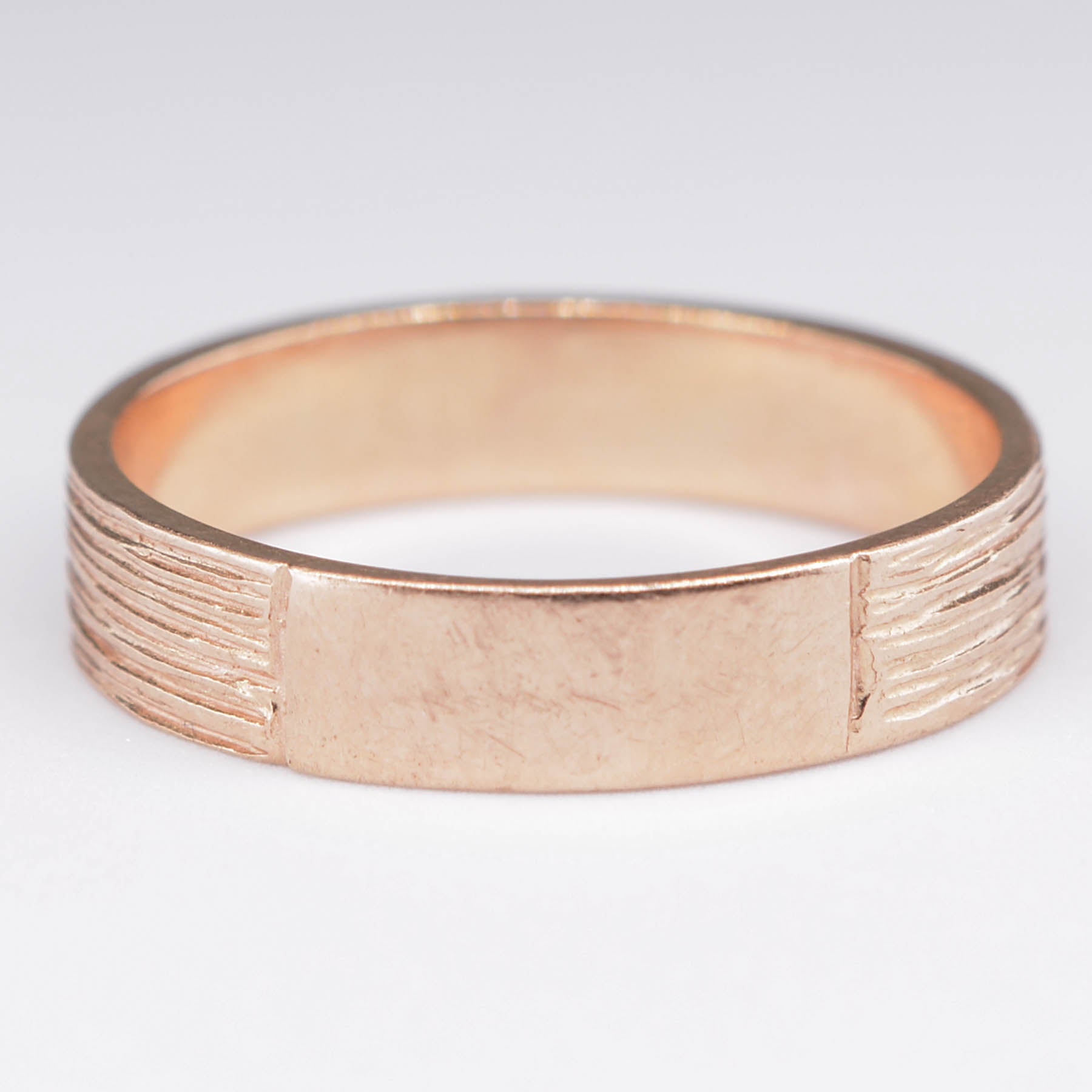 Rose Gold Flush Set Diamond 14k Ring | 0.05ctw | SZ 6.75 |