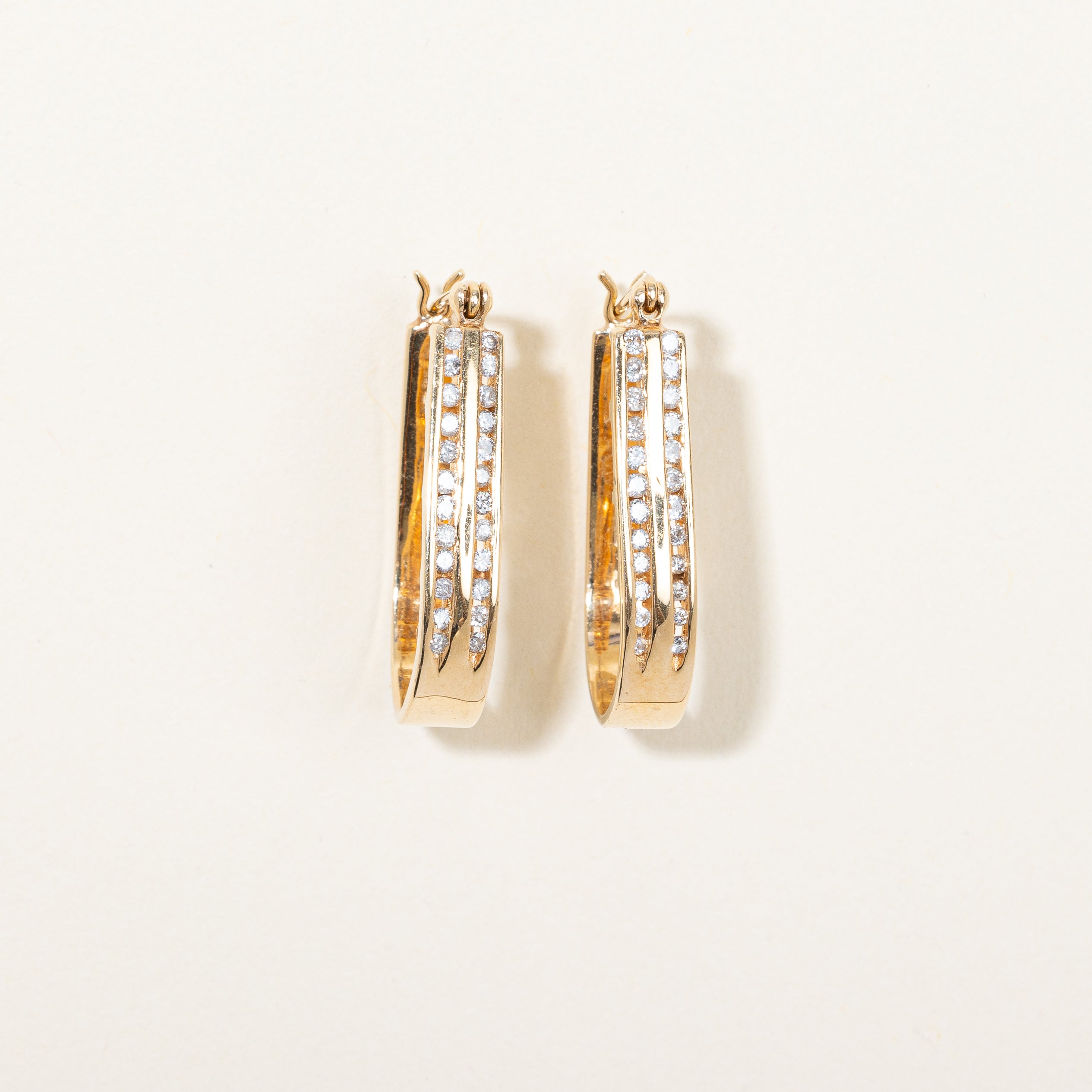 Diamond Hoop Earrings | 0.48ctw |