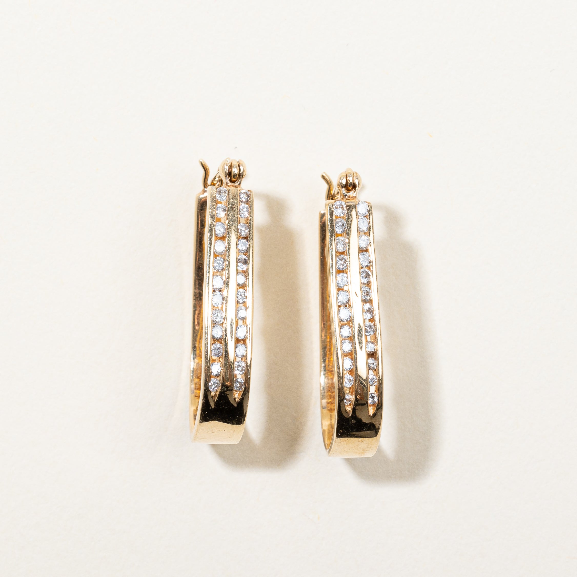 Diamond Hoop Earrings | 0.48ctw |
