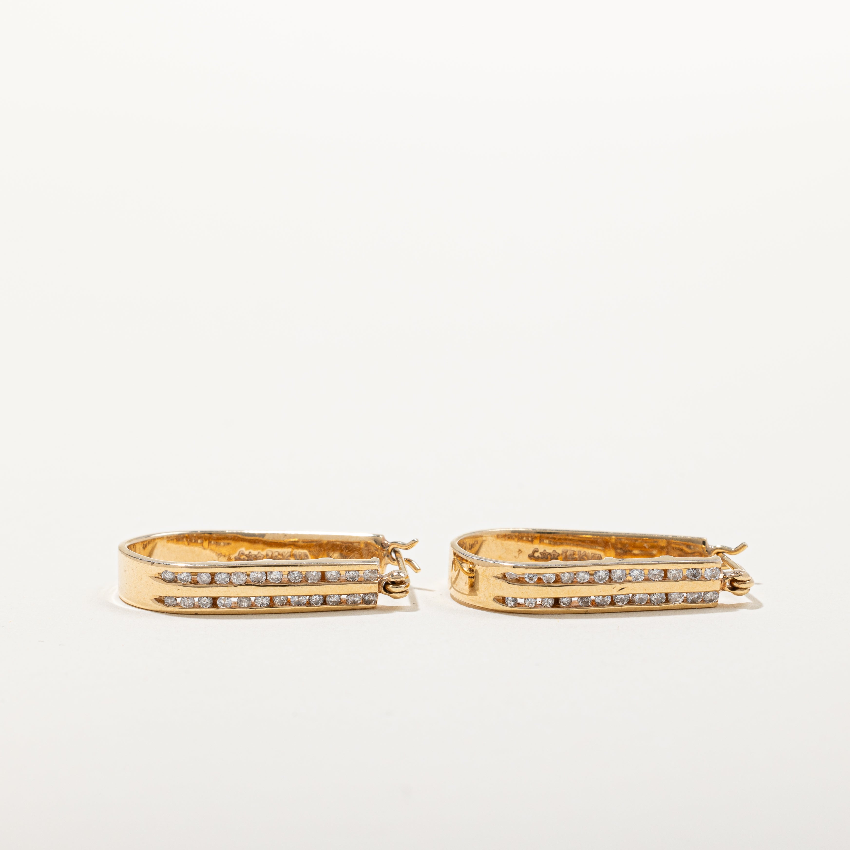 Diamond Hoop Earrings | 0.48ctw |