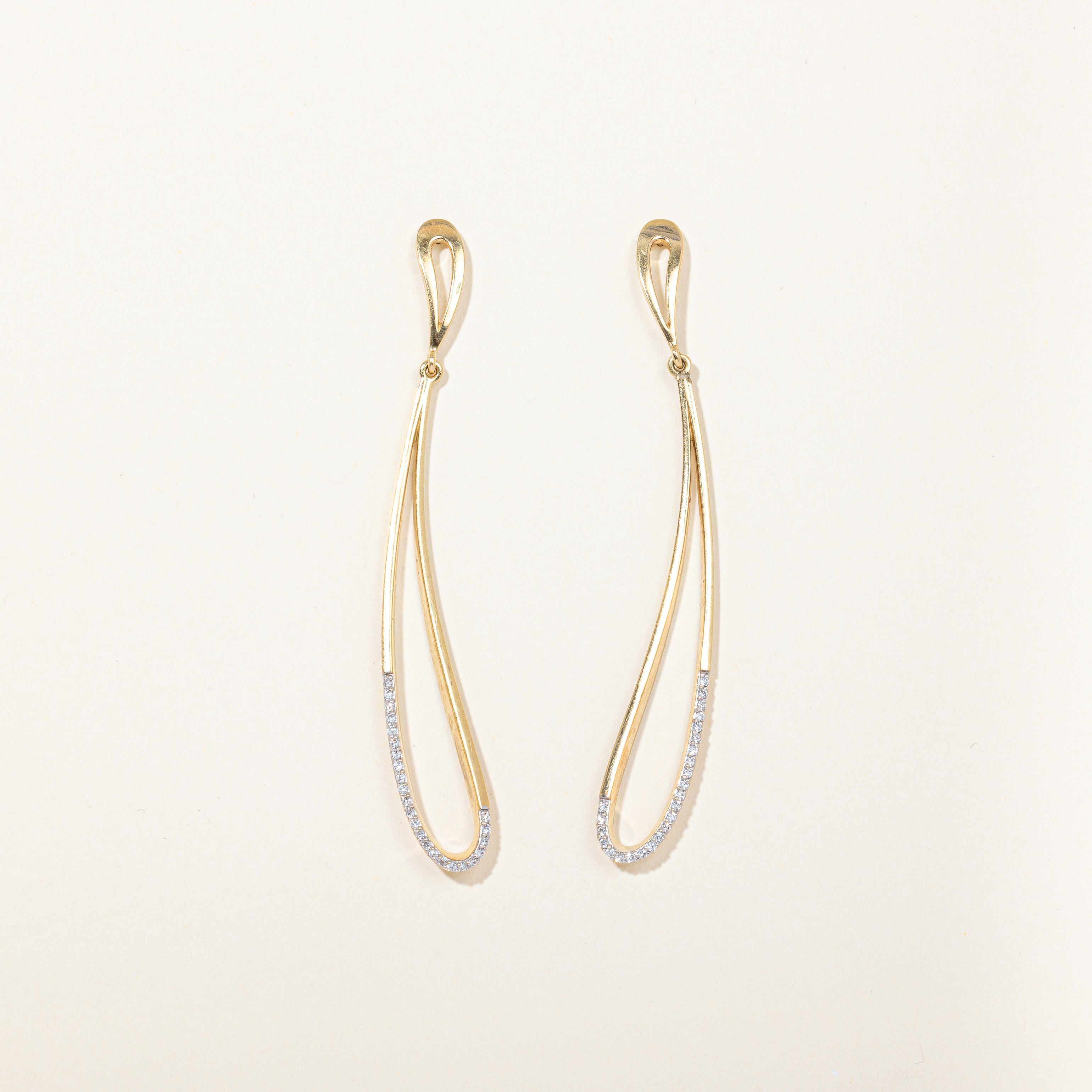 Diamond Teardrop Earrings | 0.24ctw |