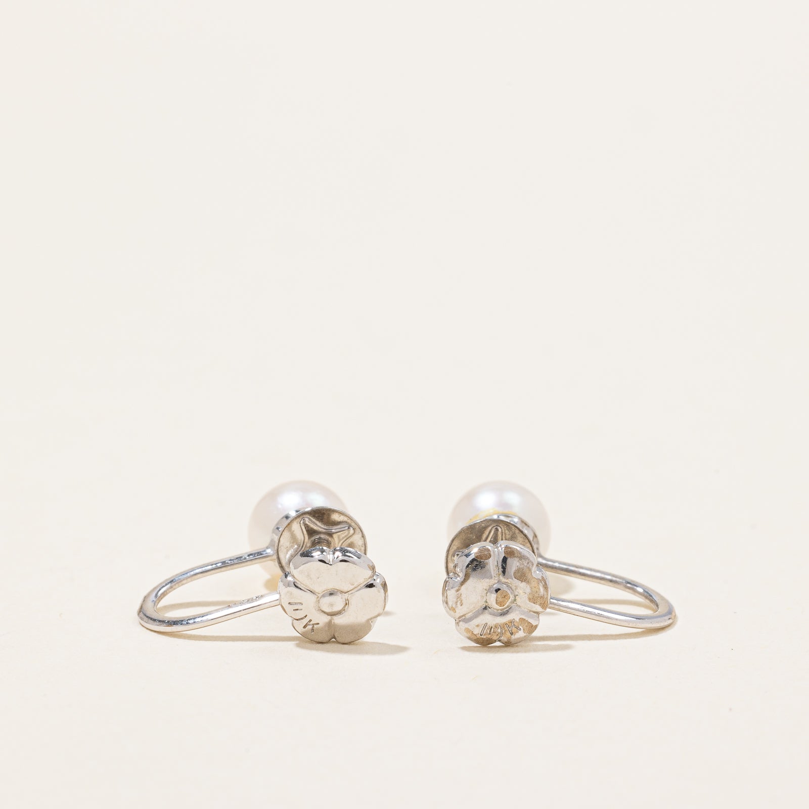 Pearl Clip On Earrings