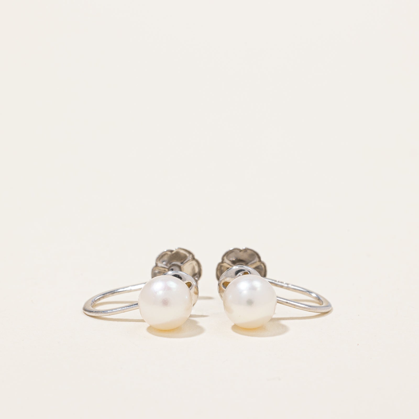 Pearl Clip On Earrings