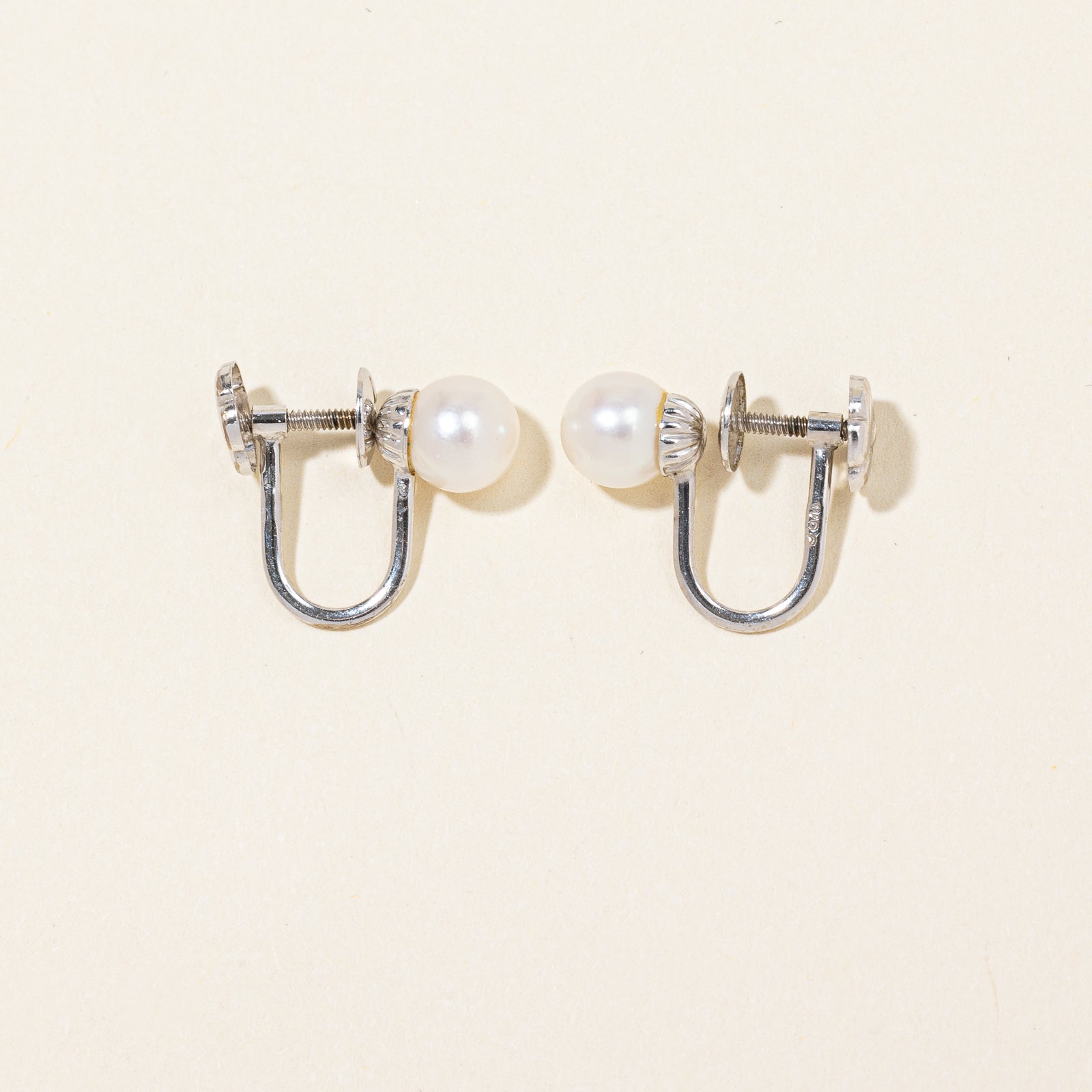 Pearl Clip On Earrings