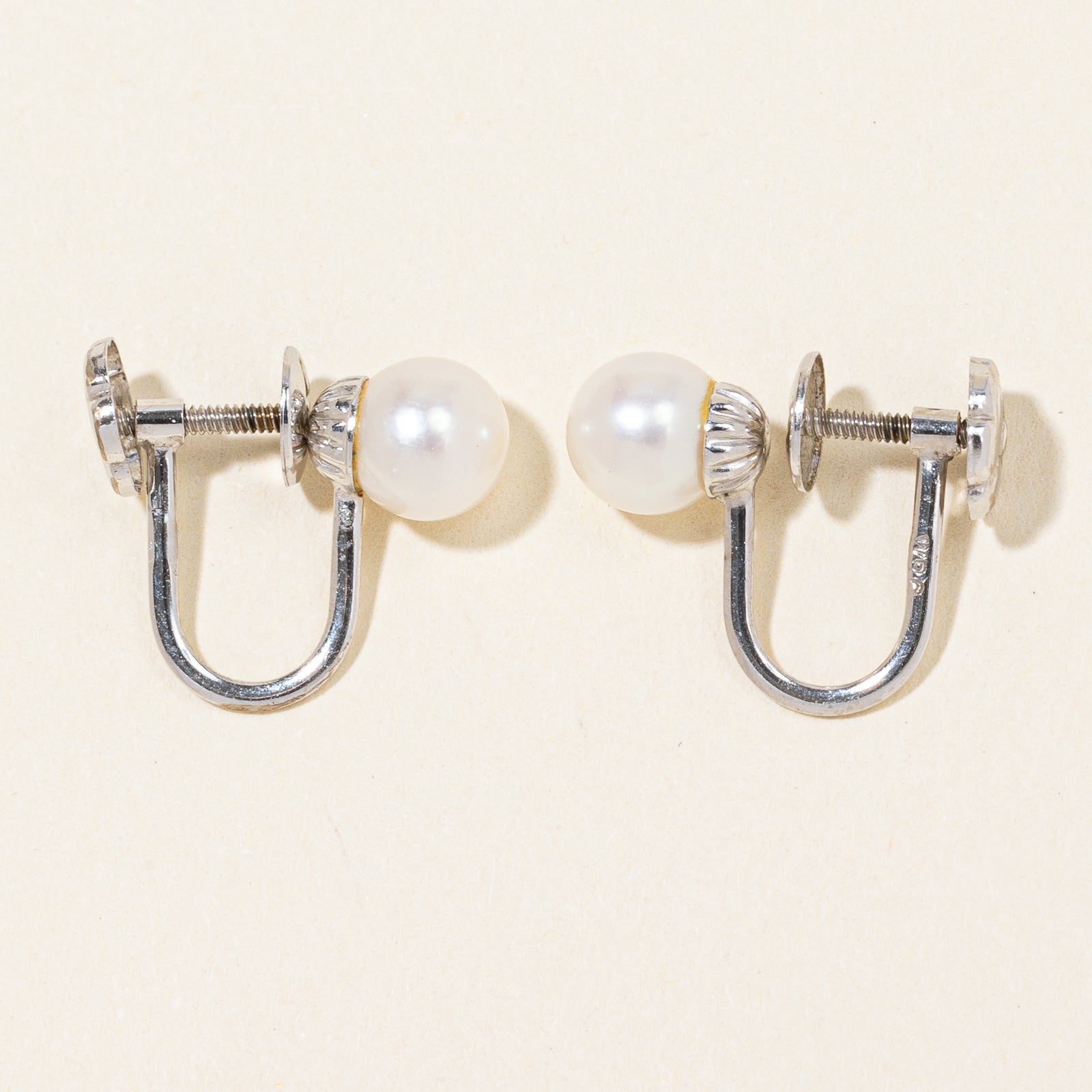Pearl Clip On Earrings