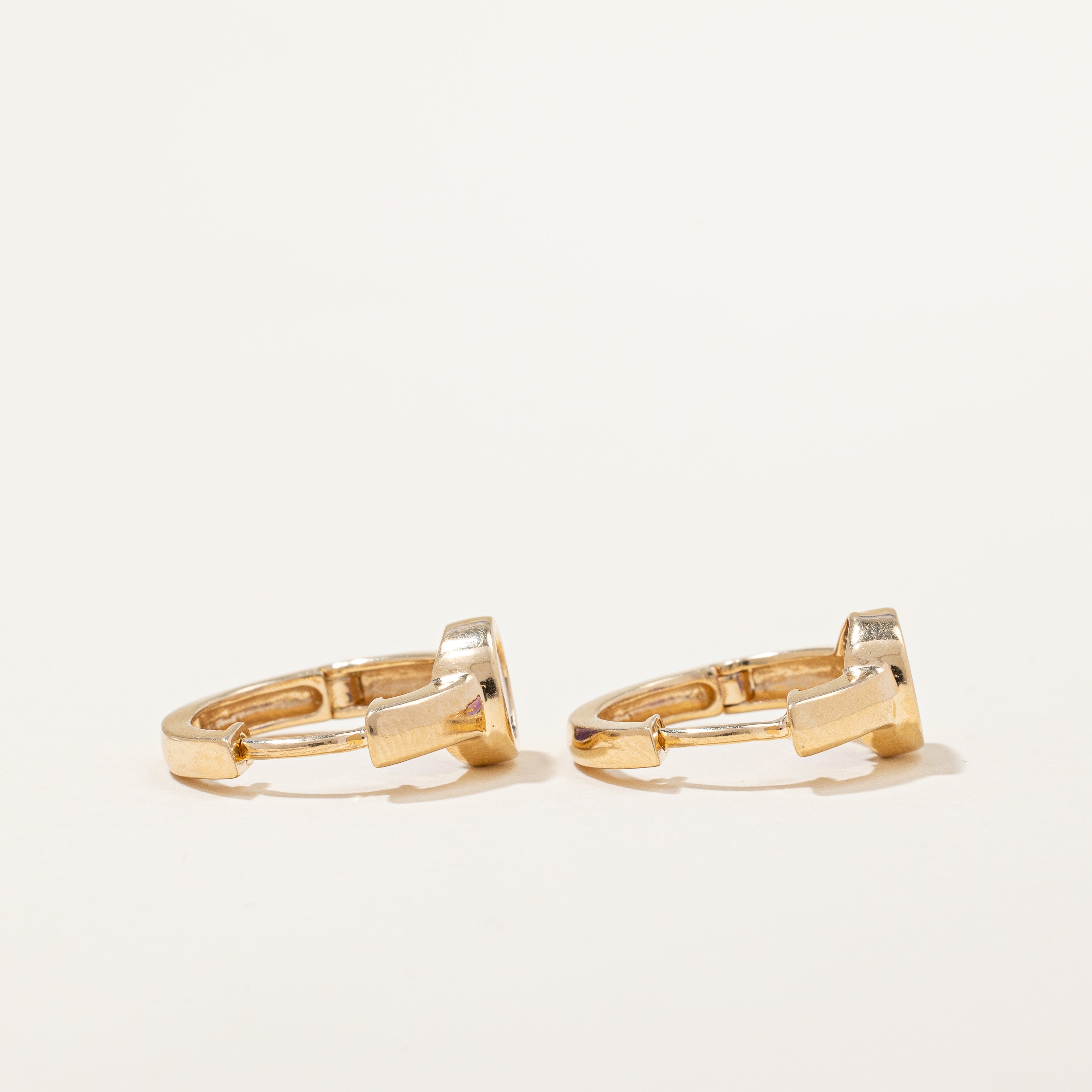Boucles d'oreilles créoles en améthyste | 1,10 ct |