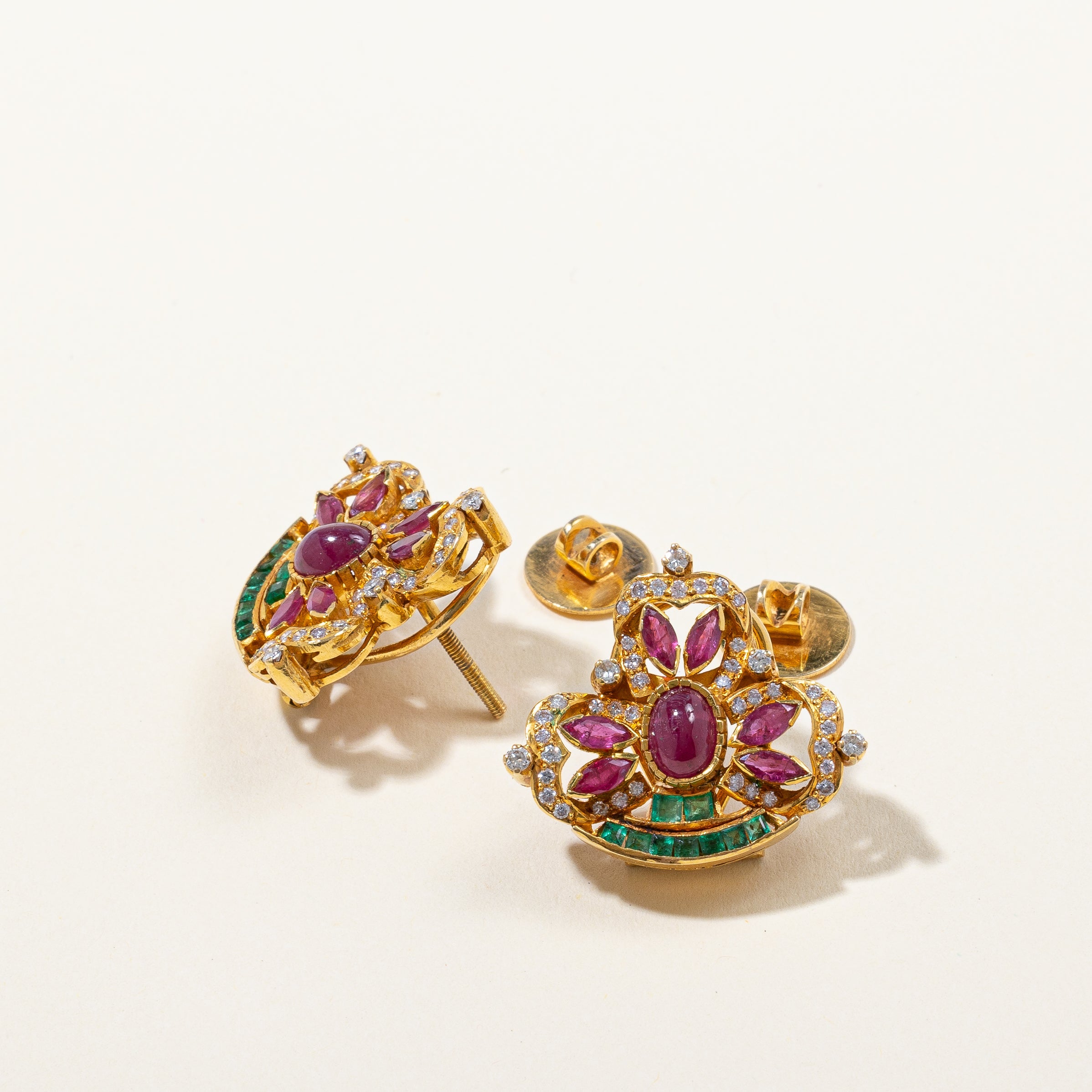 Boucles d'oreilles multi-pierres | 5,47 ct au total |