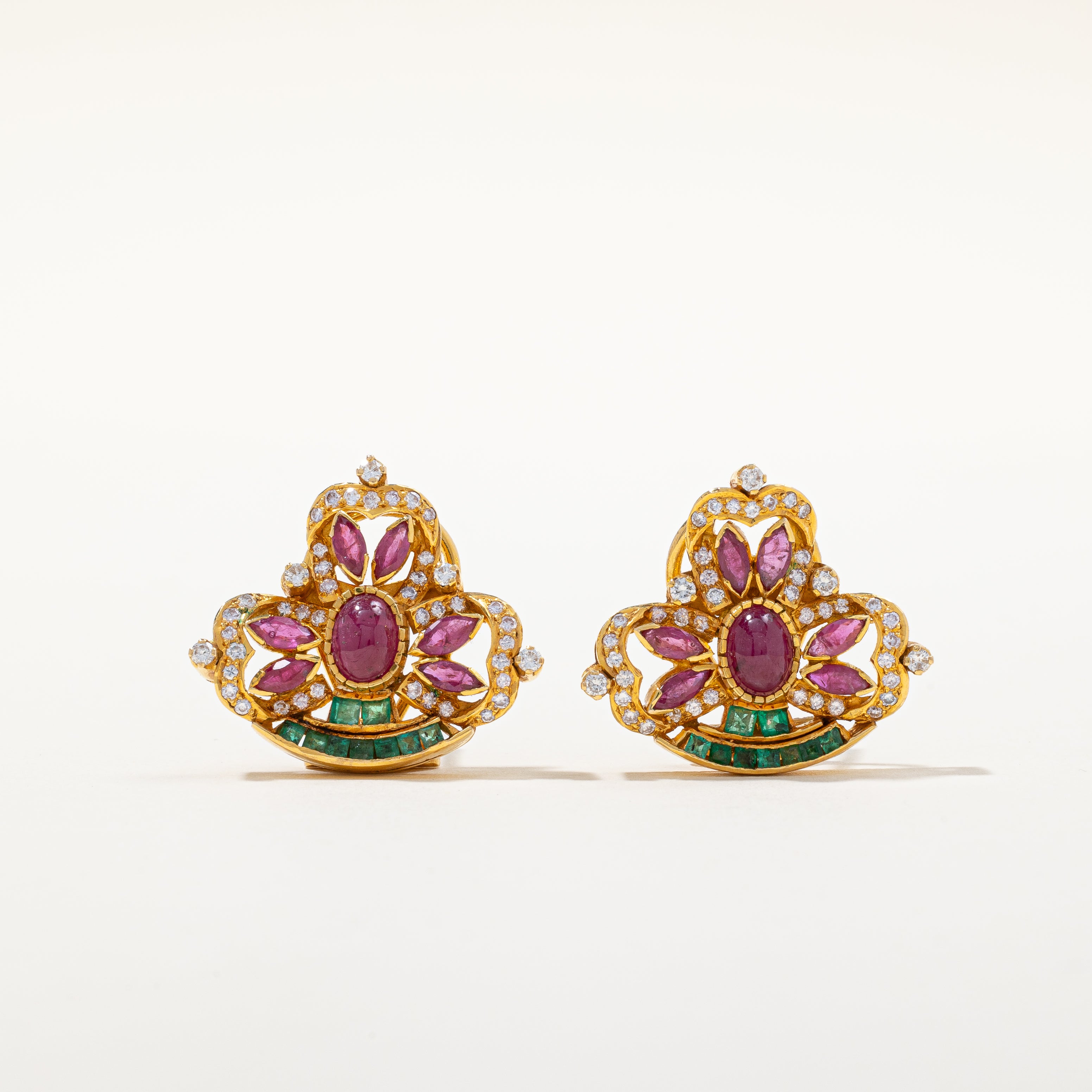 Boucles d'oreilles multi-pierres | 5,47 ct au total |