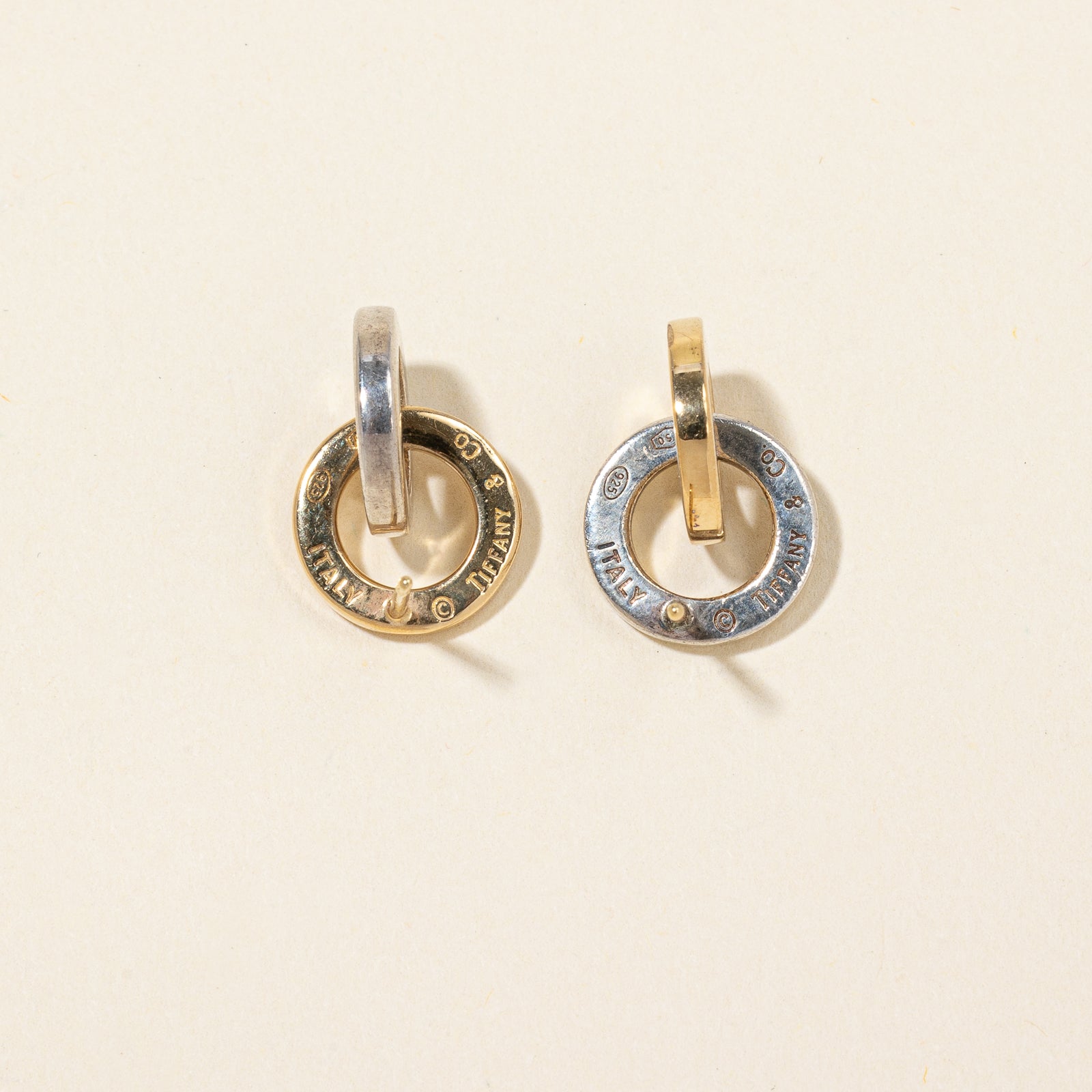 Boucles d'oreilles bicolores « Tiffany & Co »