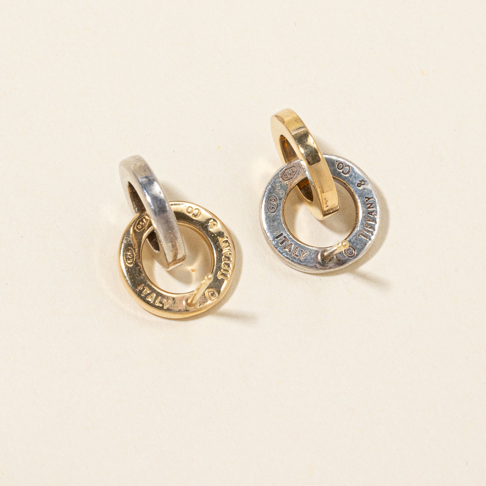 Boucles d'oreilles bicolores « Tiffany & Co »