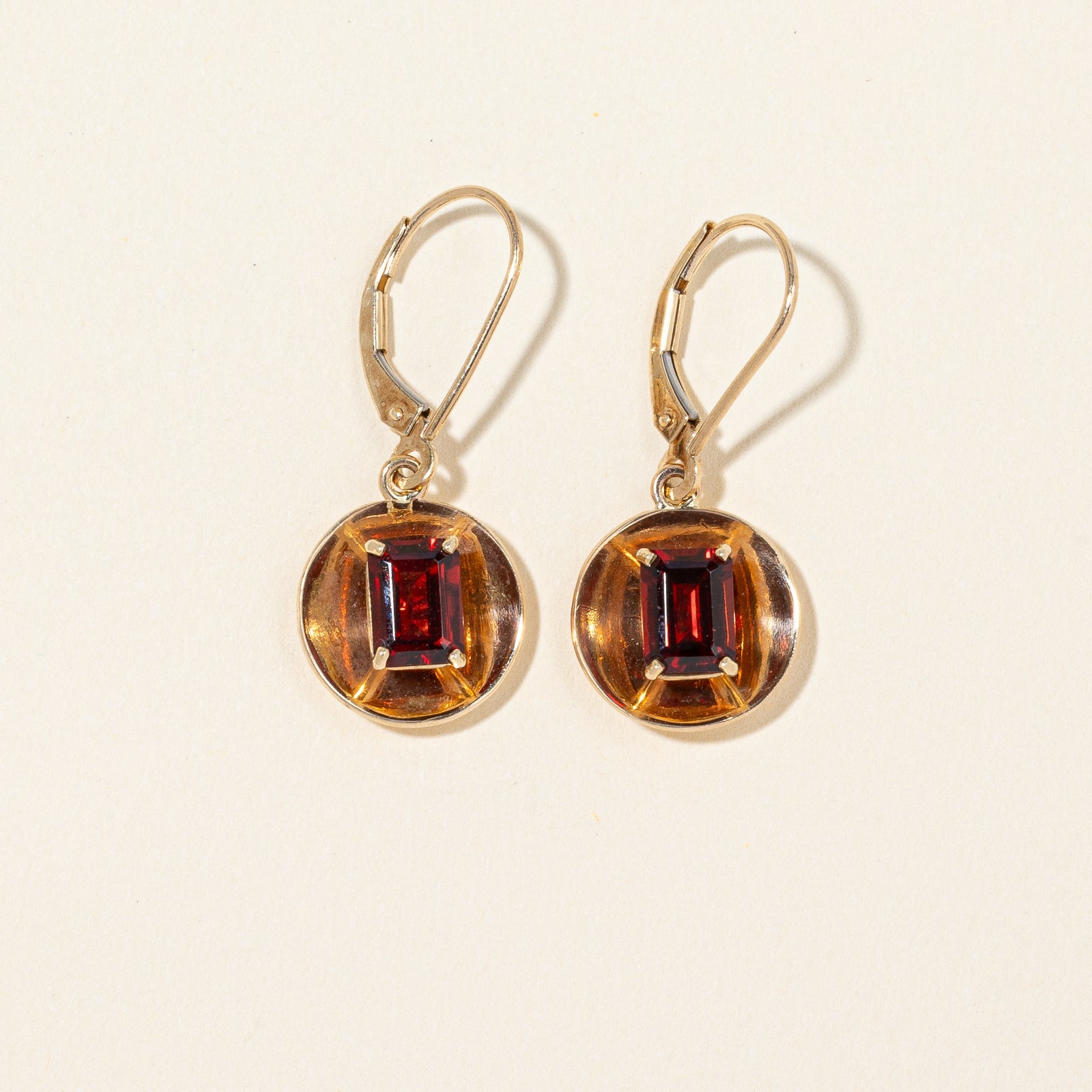 Boucles d'oreilles pendantes en grenat | 5,00 ct |