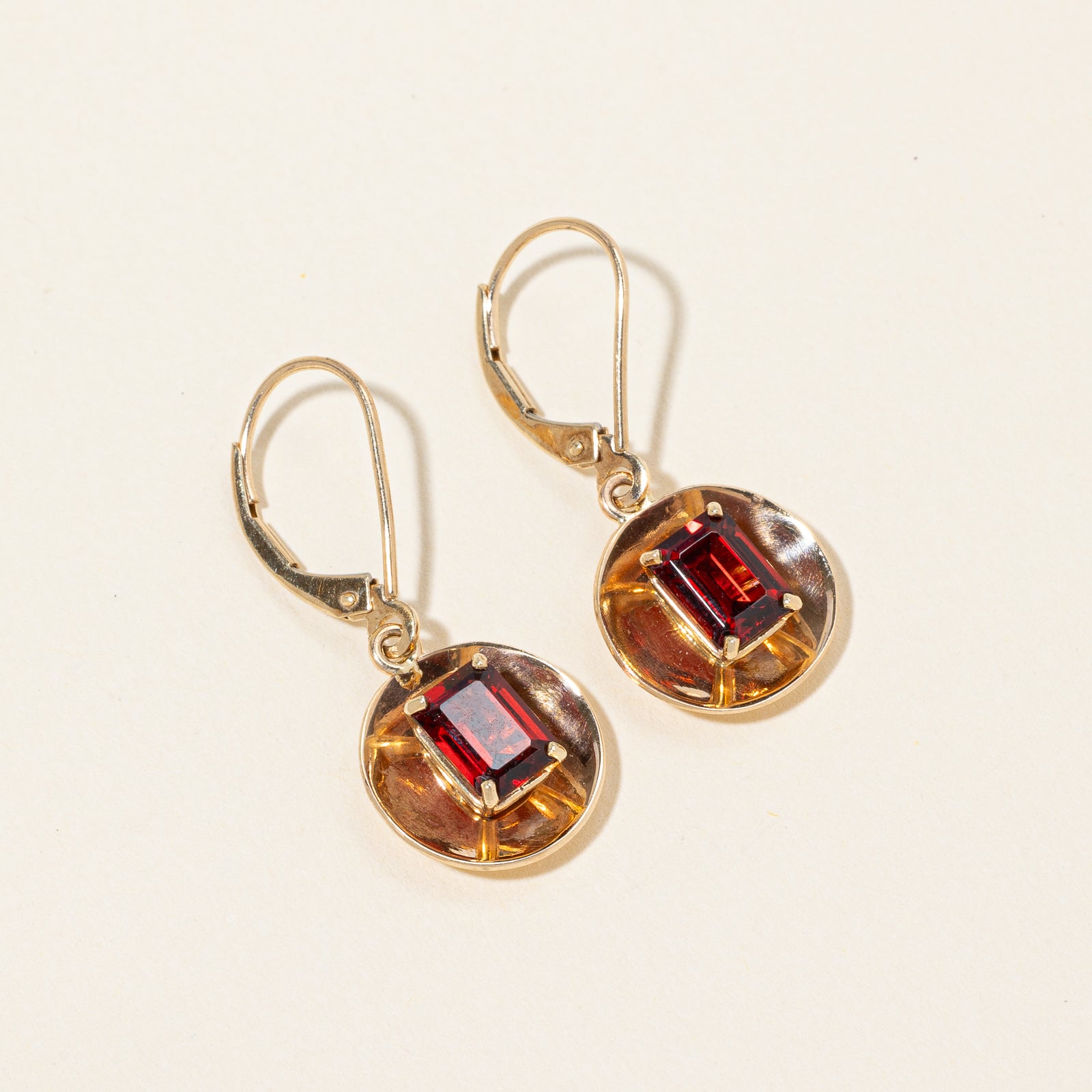 Boucles d'oreilles pendantes en grenat | 5,00 ct |
