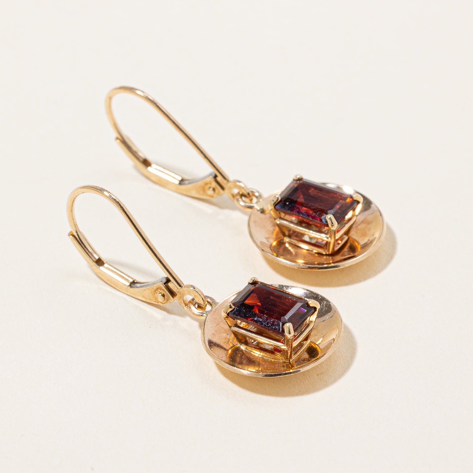 Boucles d'oreilles pendantes en grenat | 5,00 ct |