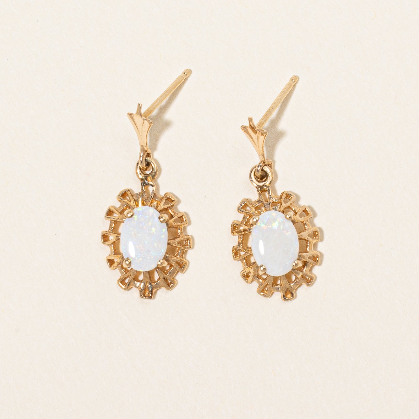 Opal Ornate Earrings | 0.46ctw |