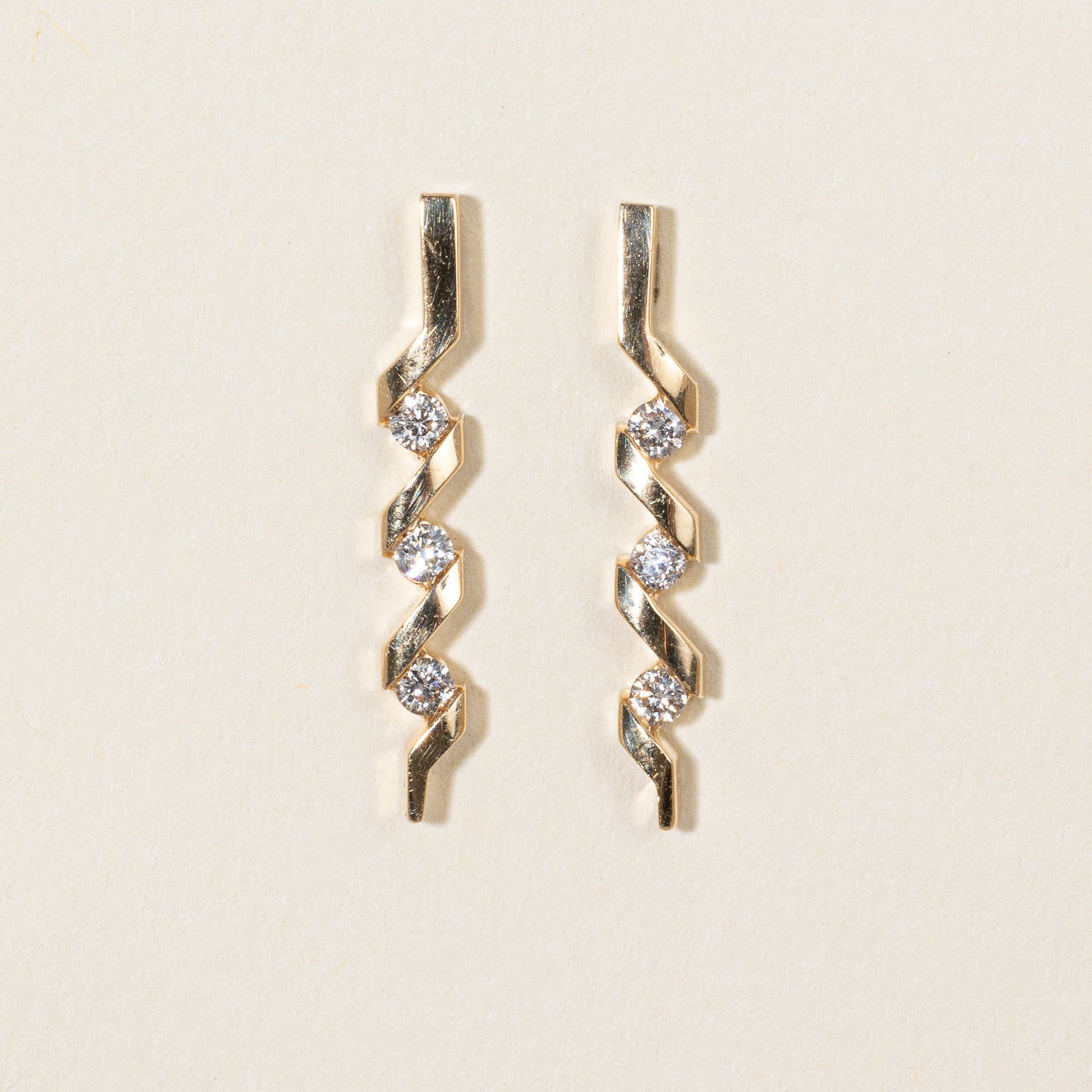 Diamond Drop Earrings | 0.15ctw |