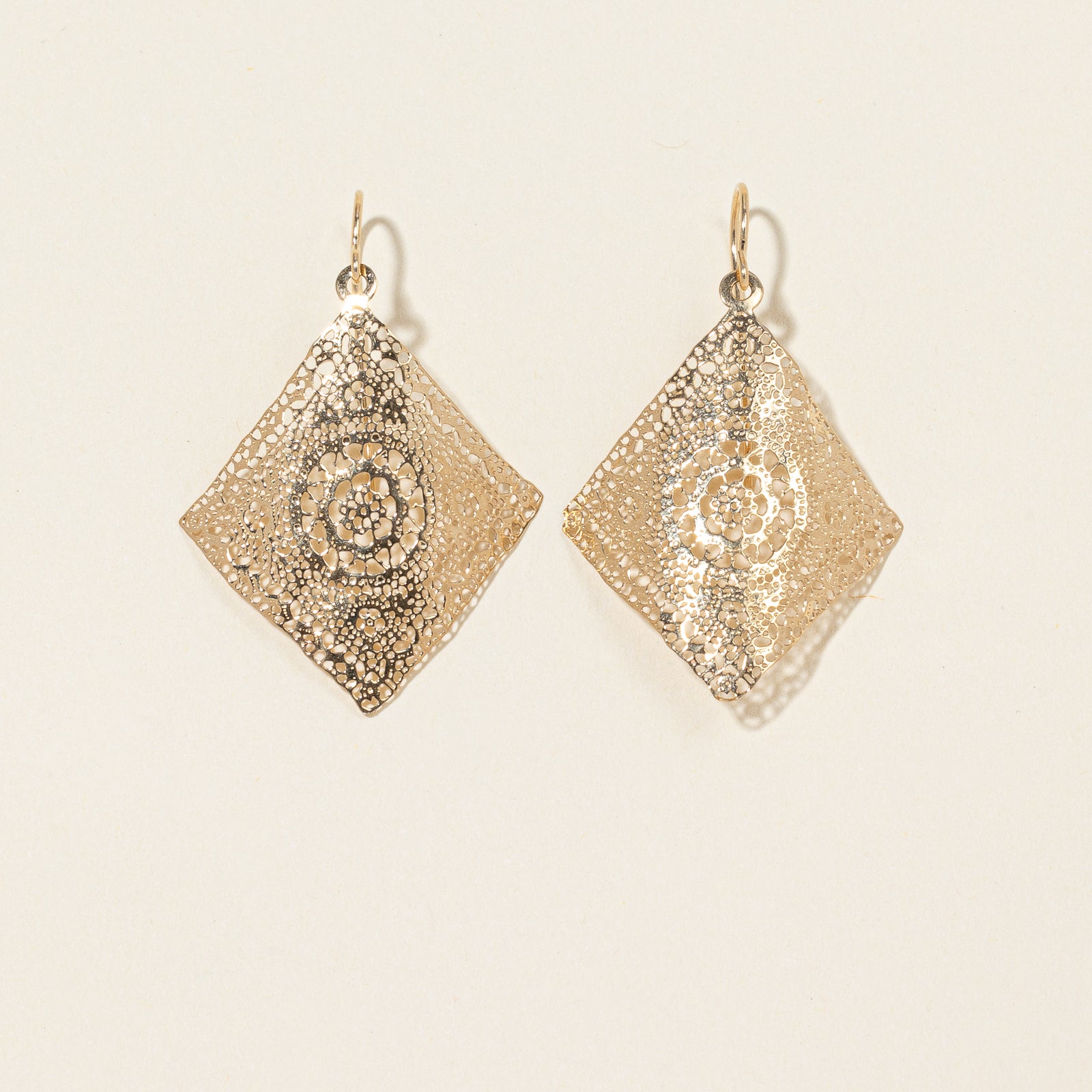 14k Filigree Earrings |