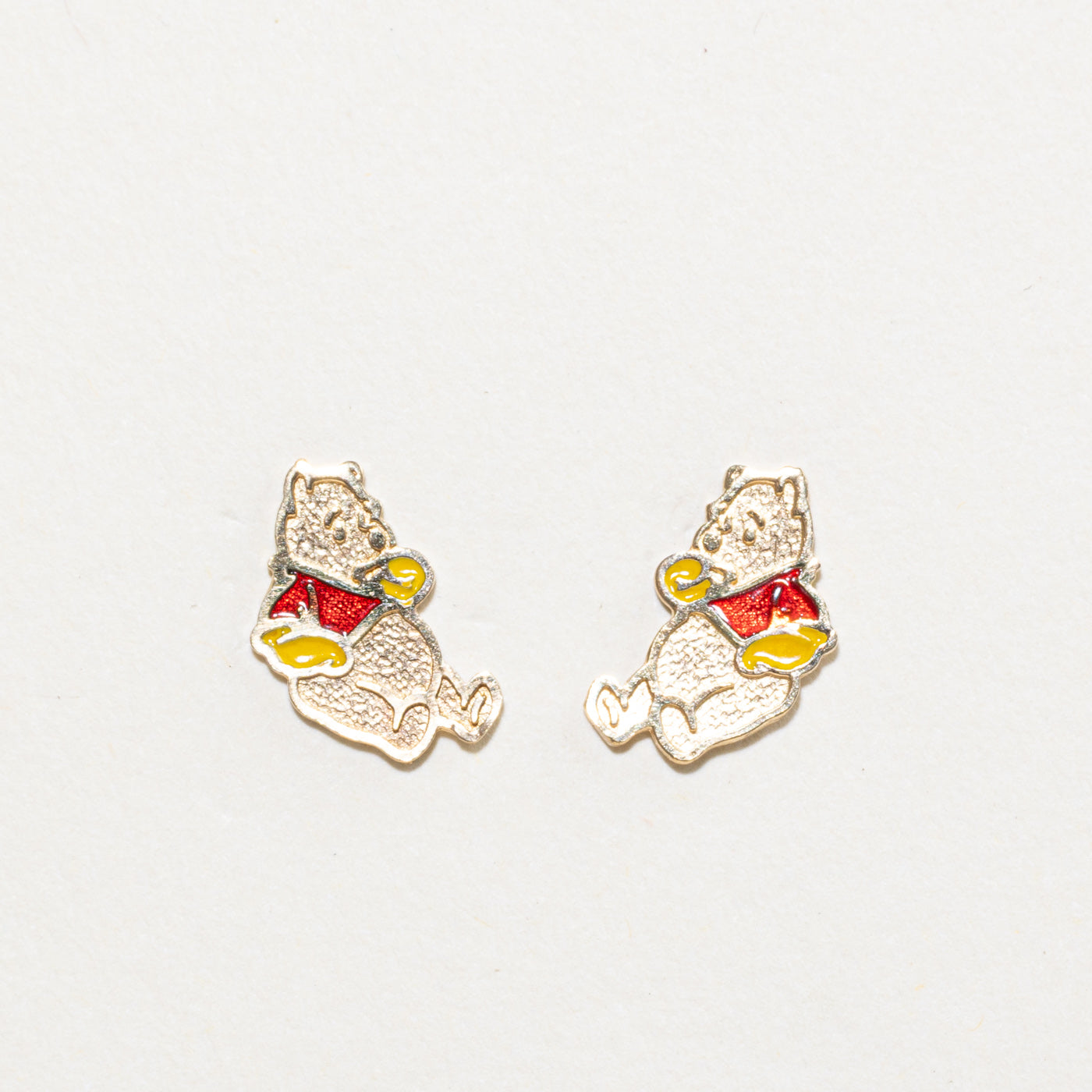 10K Winnie the Pooh Stud Earrings