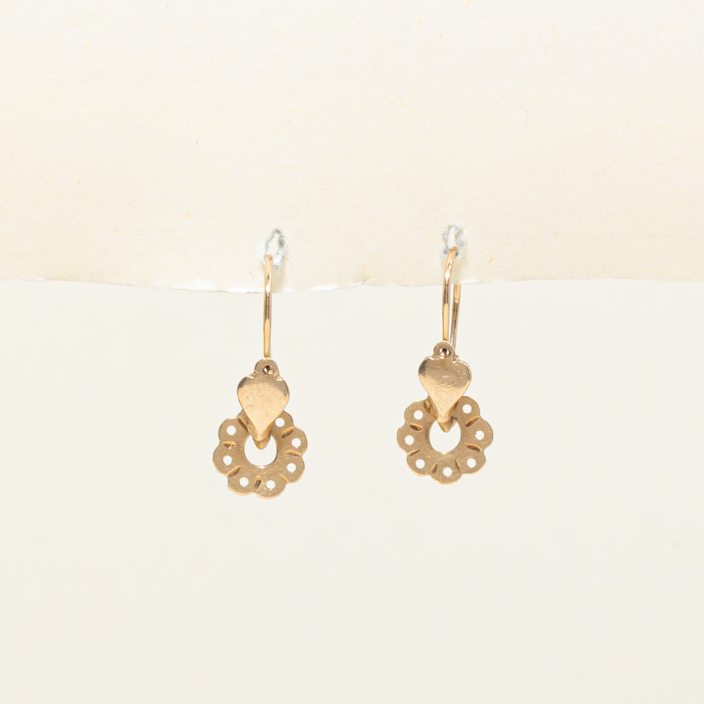14k Yellow Gold Drop Earrings