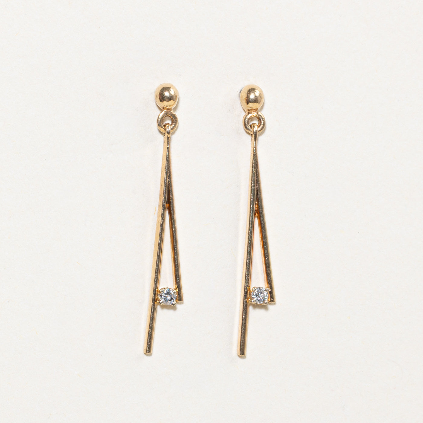 Diamond Drop Earrings