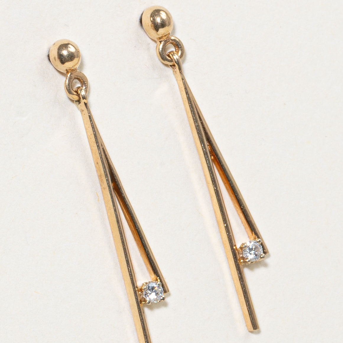 Diamond Drop Earrings