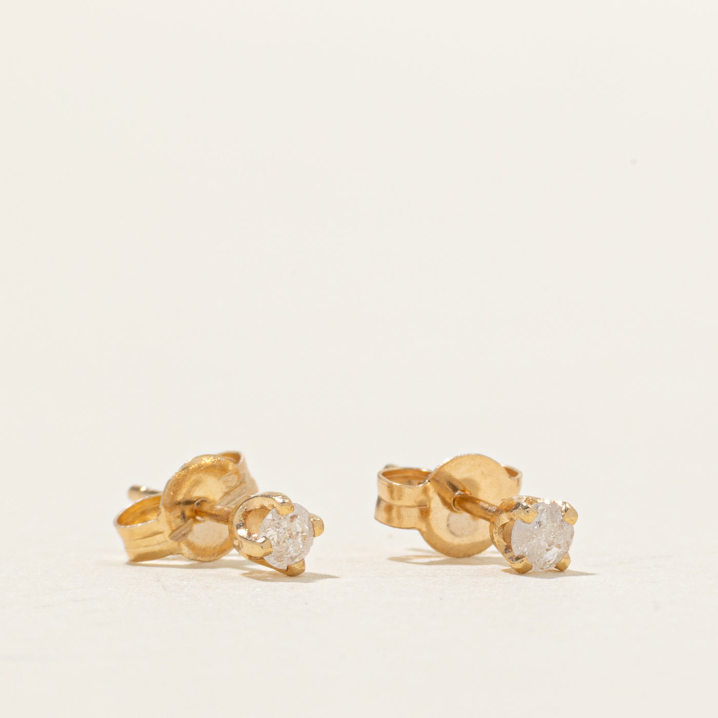 Boucles d'oreilles solitaire en diamant