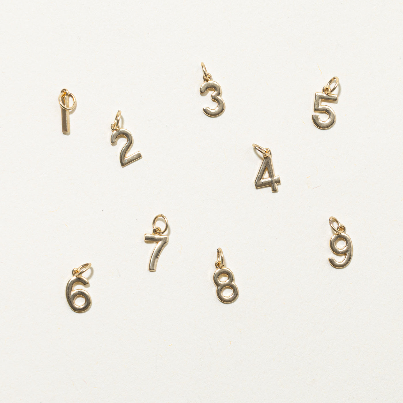 '100 Ways' 10k Yellow Gold Number Charm | Options Available