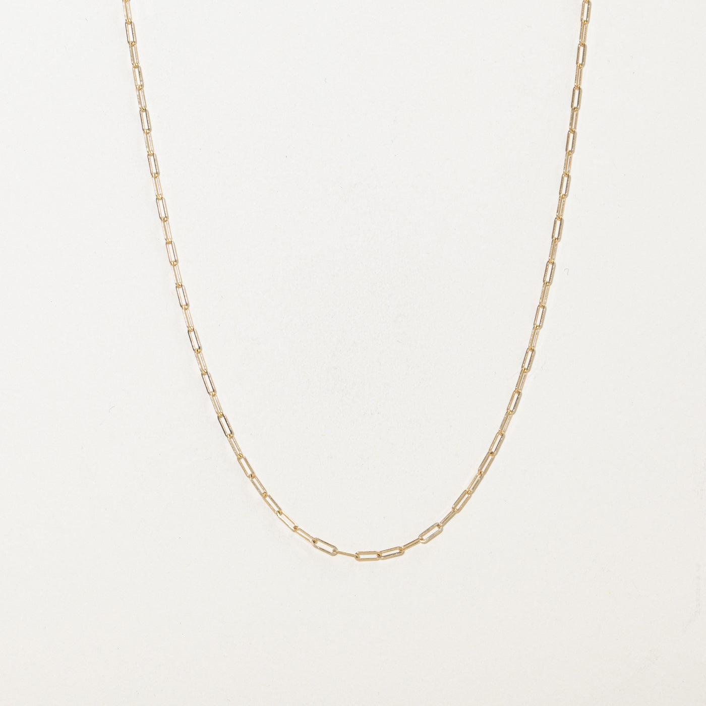 '100 Ways' 14k Yellow Gold Paperclip Charm Necklace | 21"