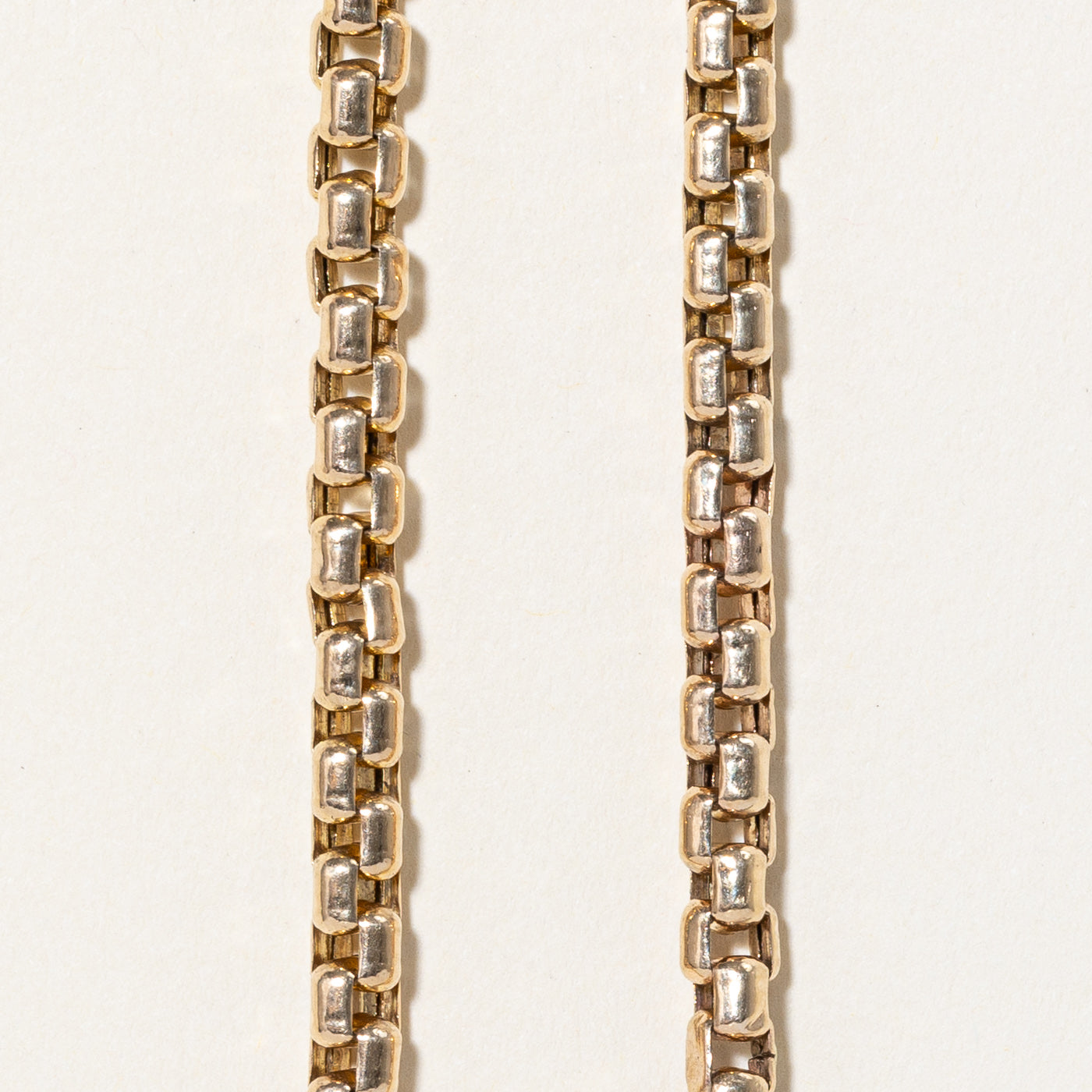 10k Yellow Gold Rounded Box Link Chain | 22" |