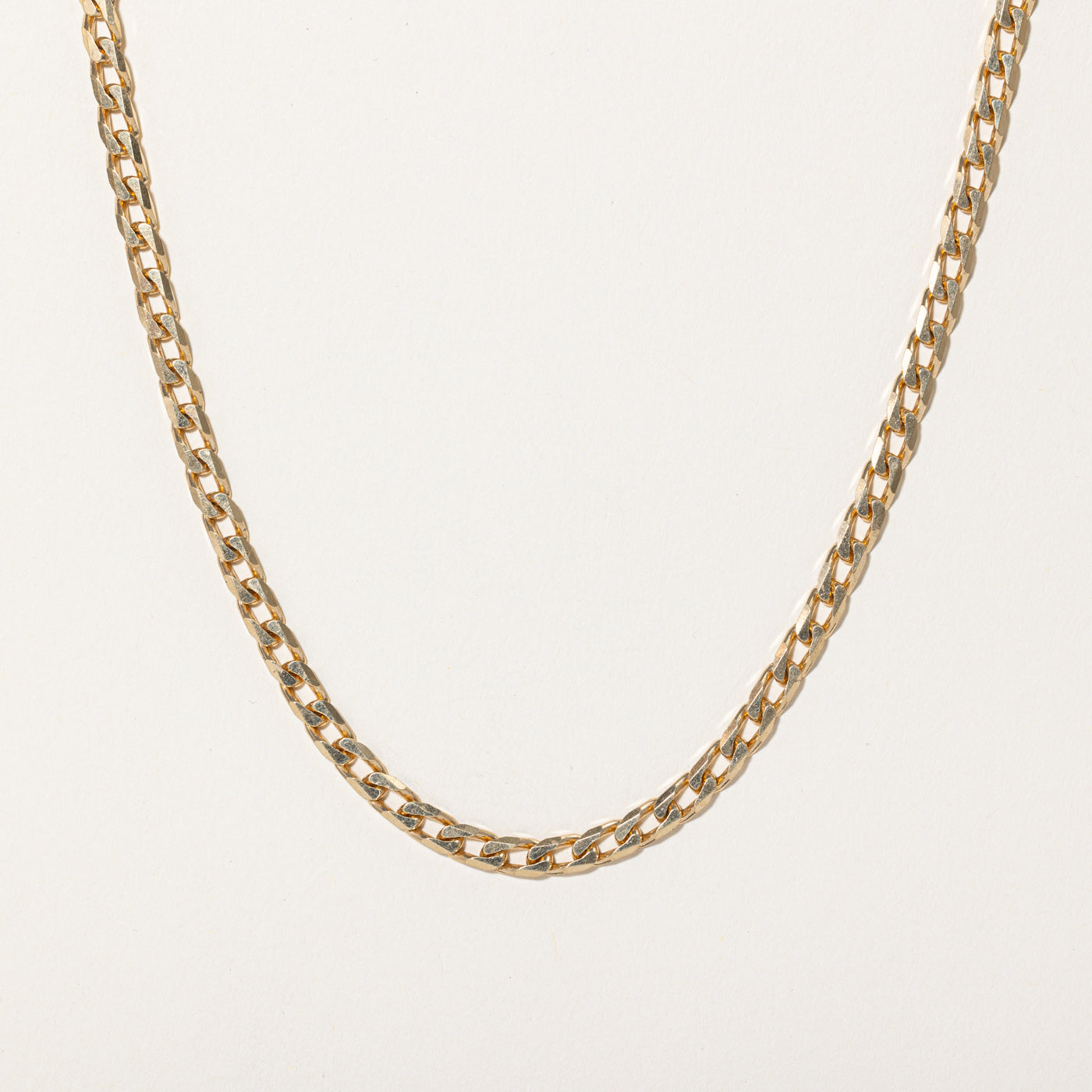 Chaîne gourmette en or jaune 18 carats | 19" |