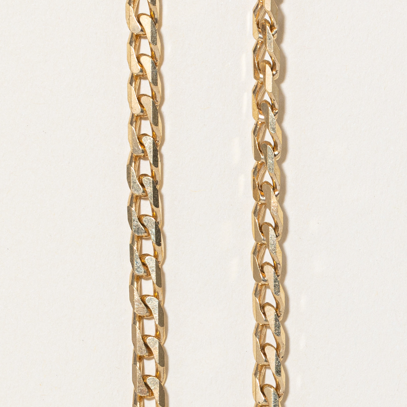 Chaîne gourmette en or jaune 18 carats | 19" |