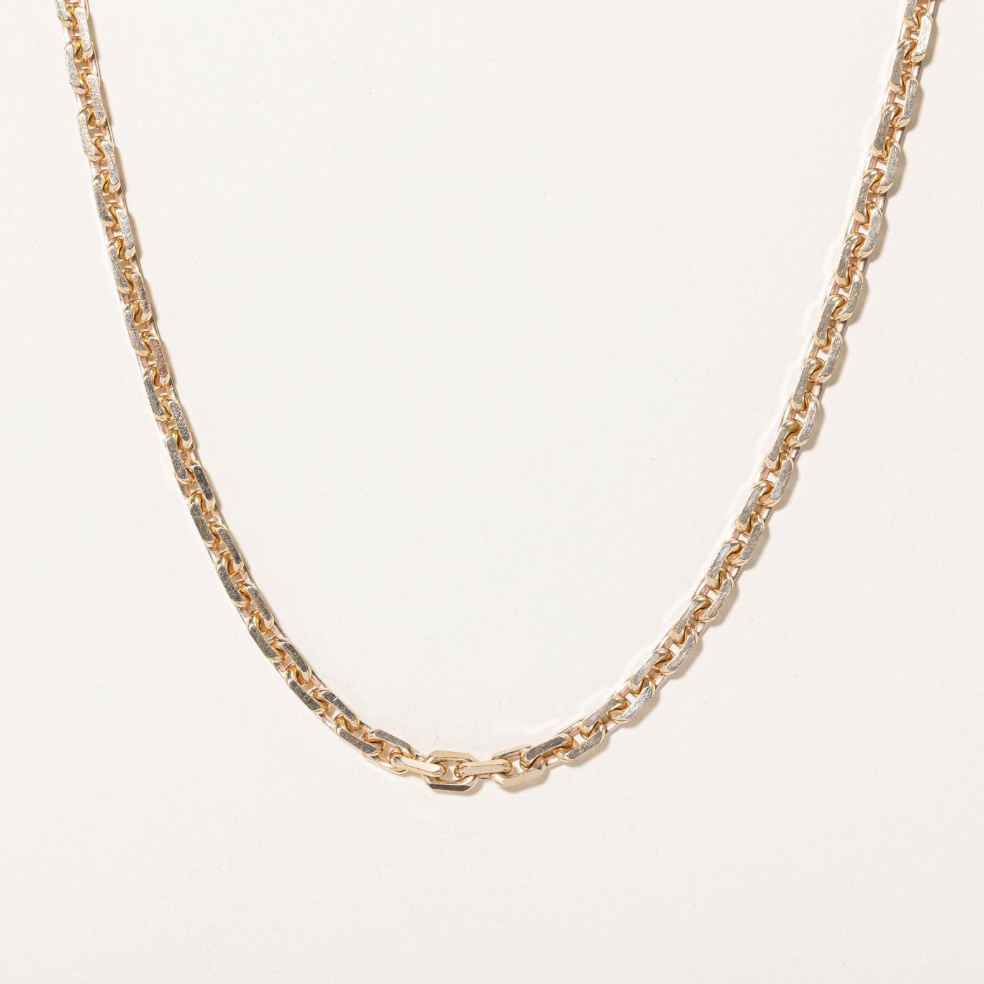 15k Yellow Gold Knife Edge Cable Chain | 24" |