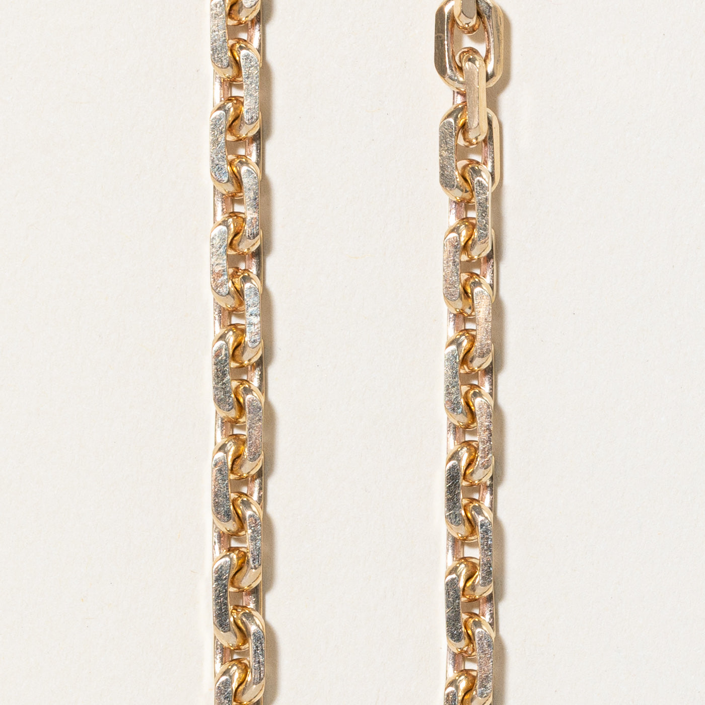 15k Yellow Gold Knife Edge Cable Chain | 24" |