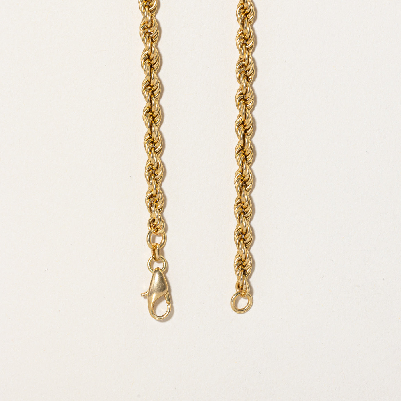 18k Yellow Gold Rope Chain | 18" |