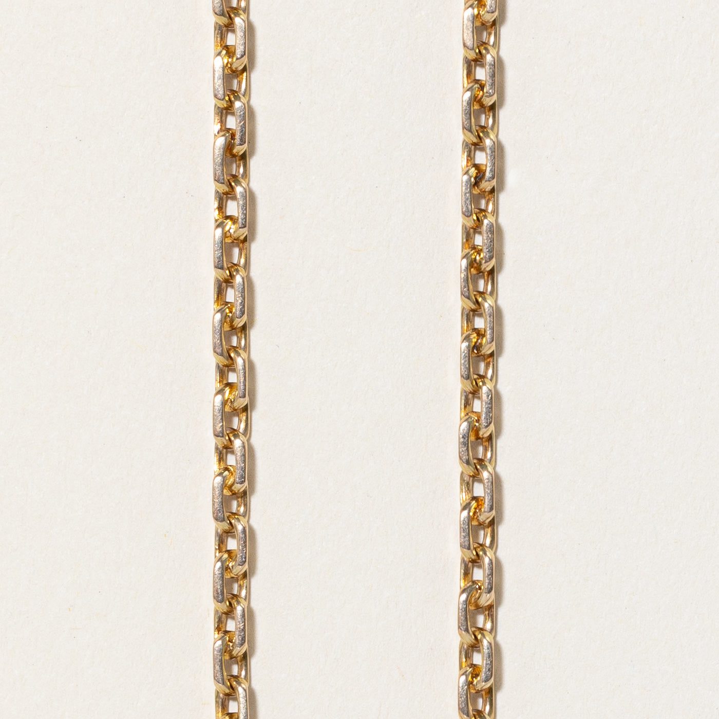 14k Yellow Gold Knife Edge Cable Chain | 24" |