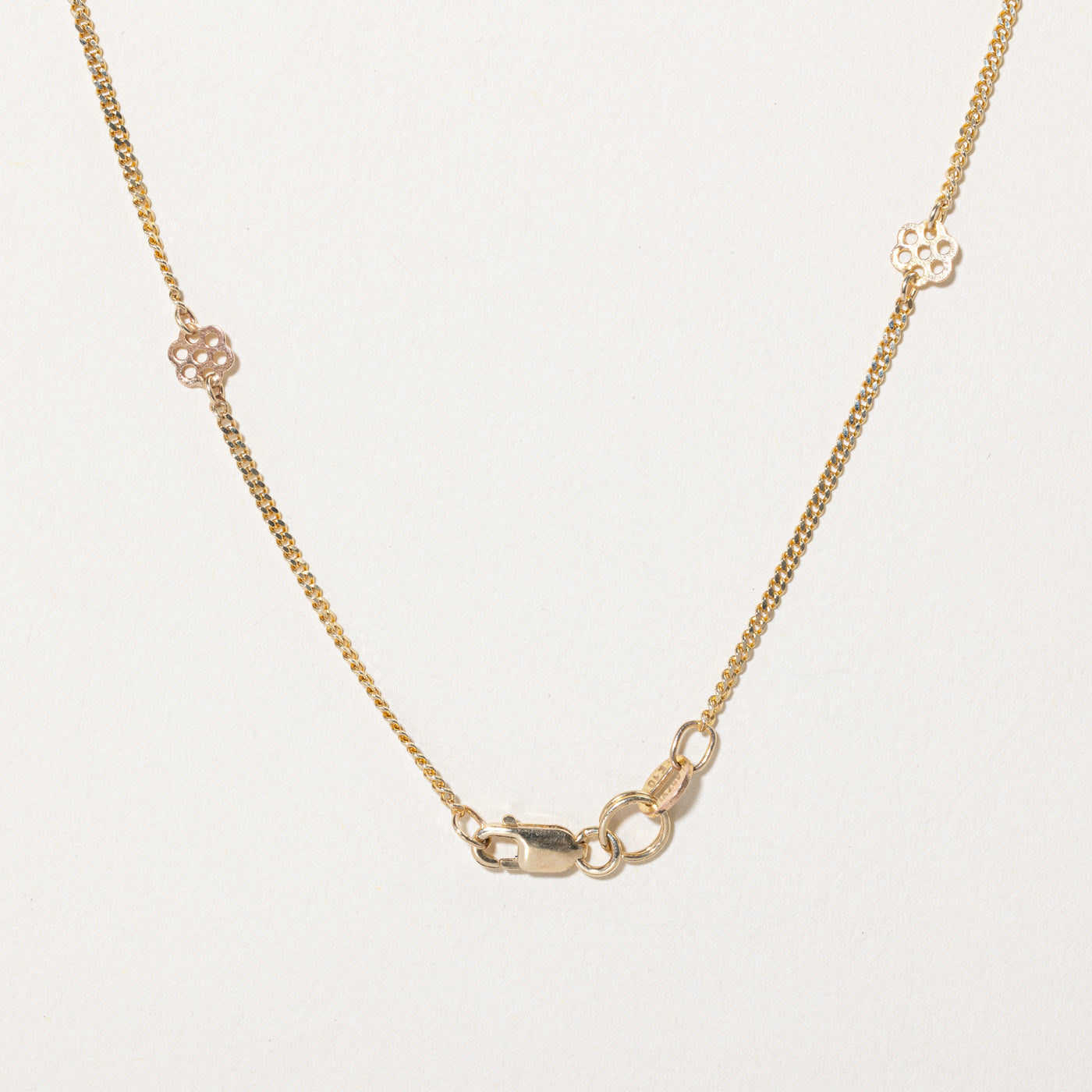 Collier à maillons nid d'abeille en or jaune 10 carats | 40,6 cm |