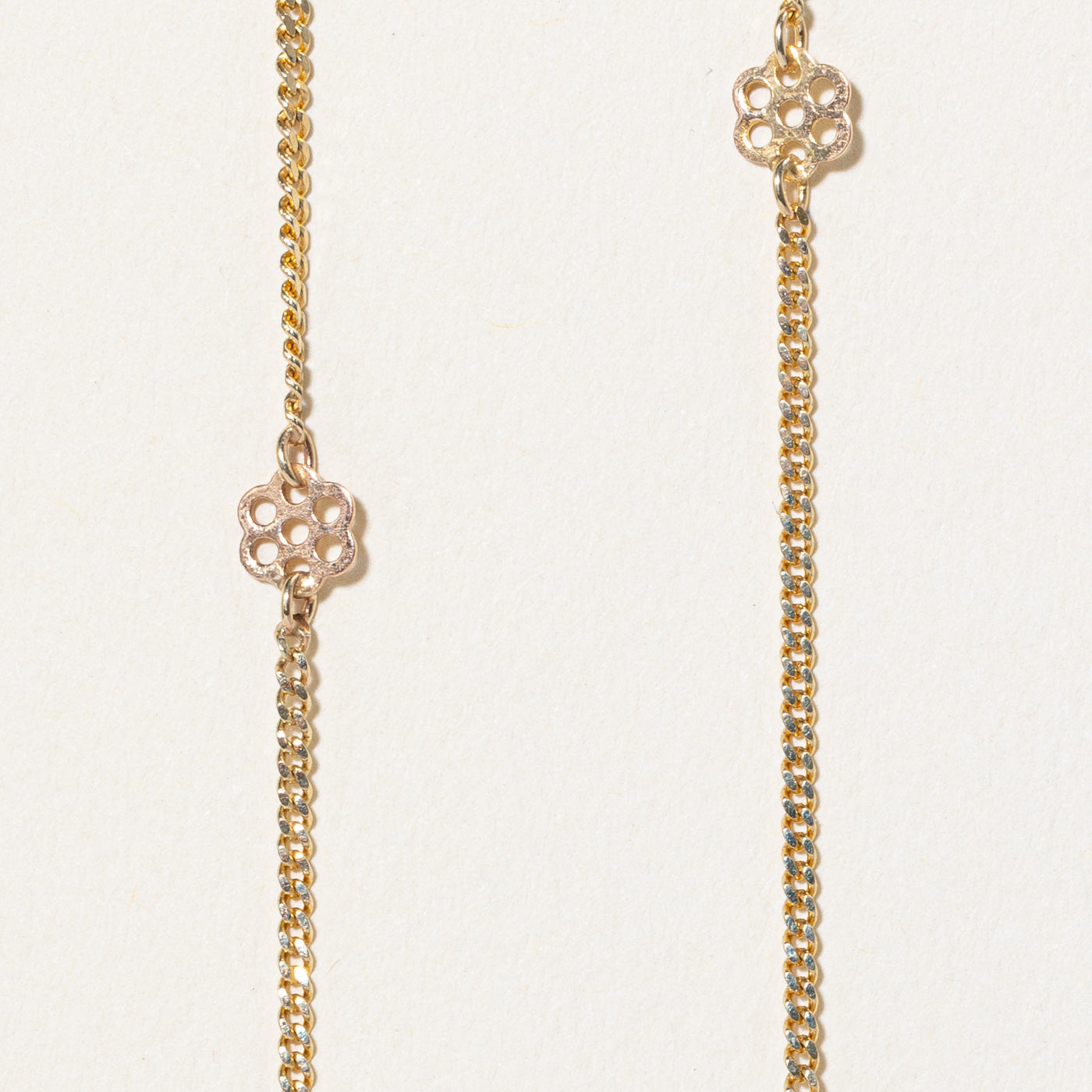 Collier à maillons nid d'abeille en or jaune 10 carats | 40,6 cm |