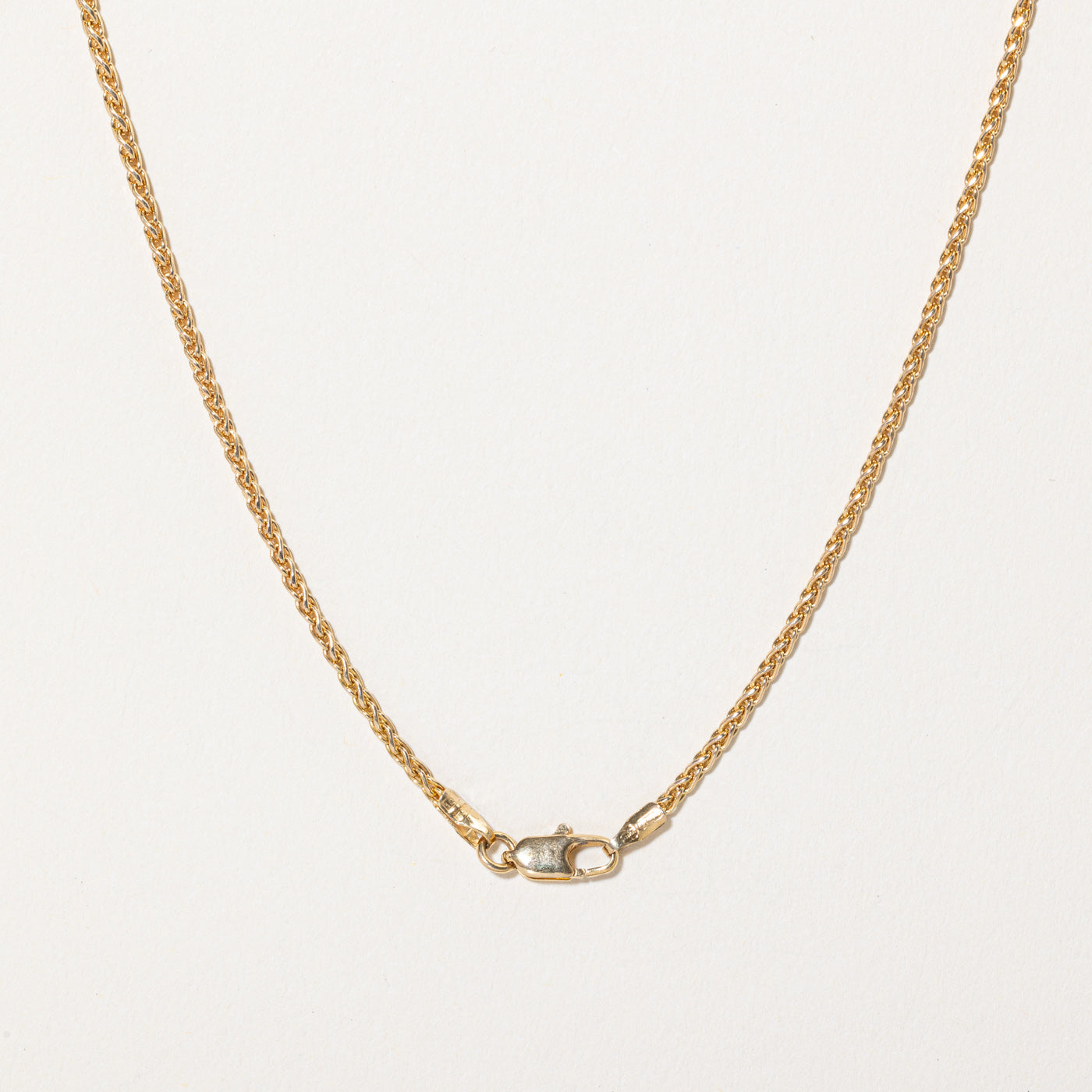 Chaîne blé en or jaune 10 carats | 18 pouces |