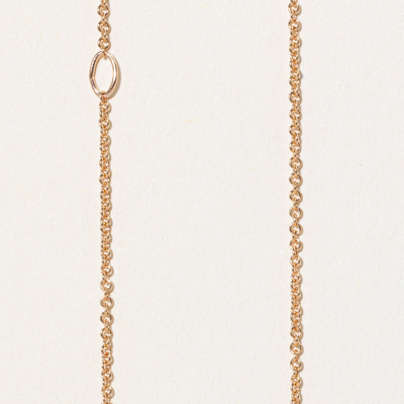 14k Rose Gold Rolo Link Chain | 18", 20" |
