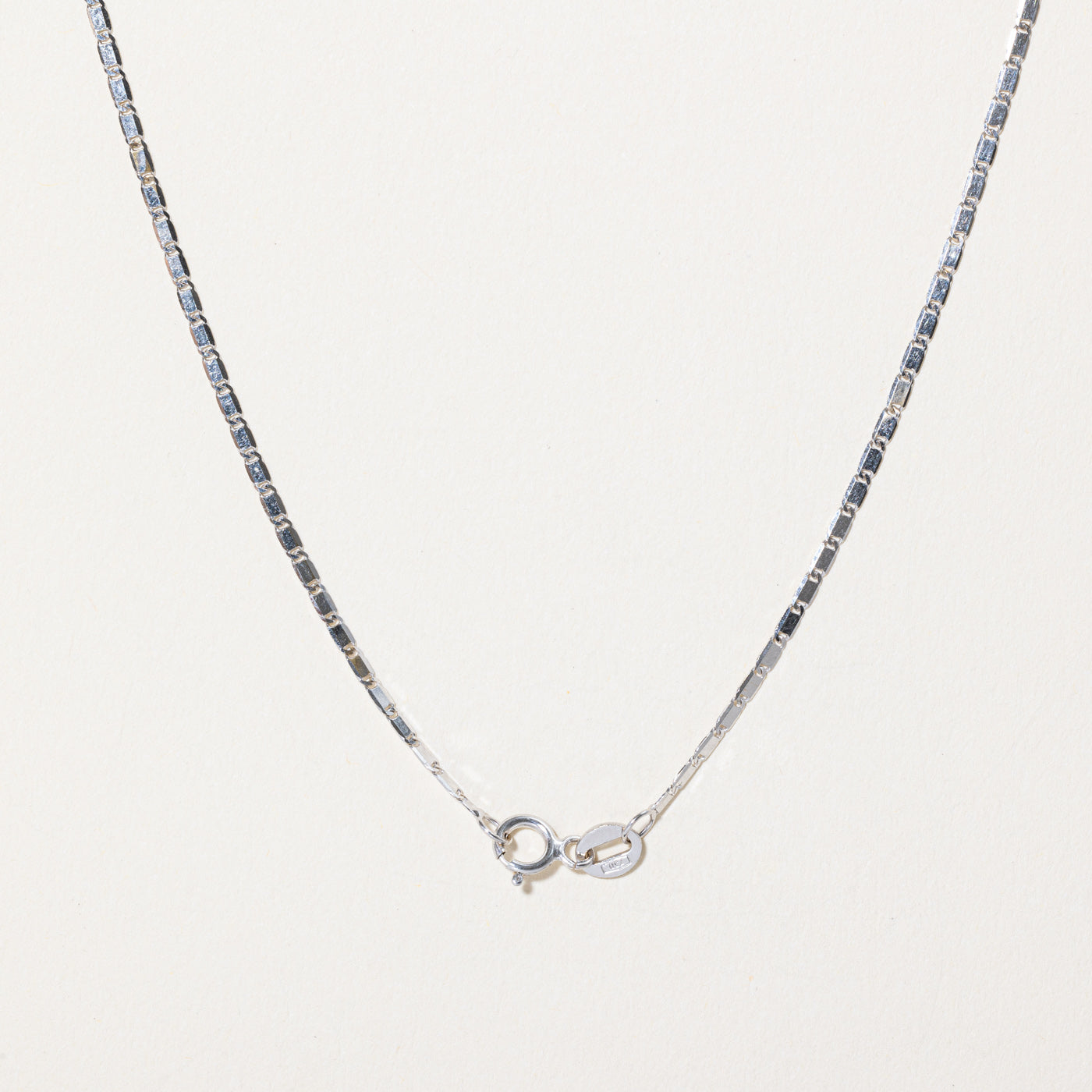 18k White Gold Modified Anchor Chain | 16" |