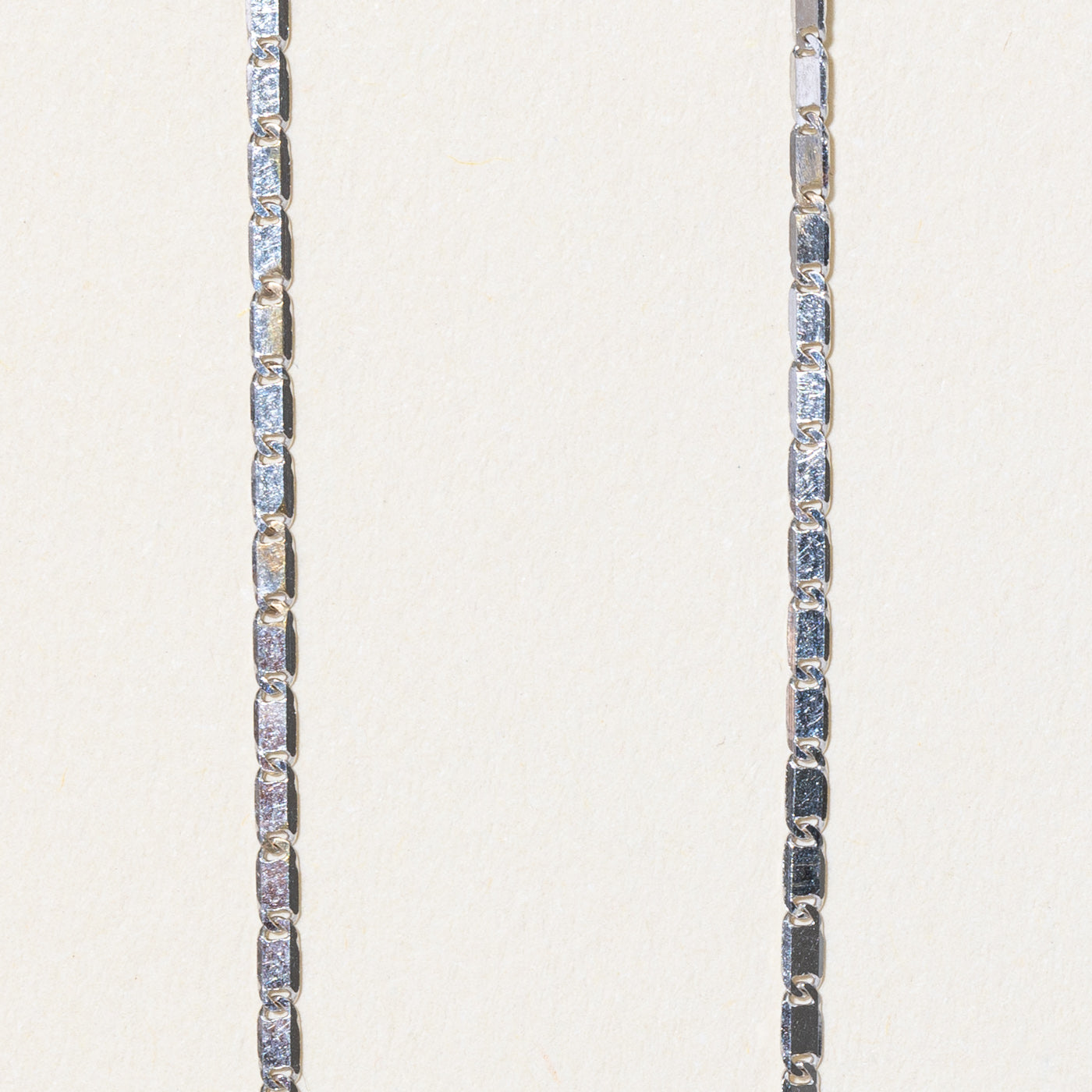 18k White Gold Modified Anchor Chain | 16" |