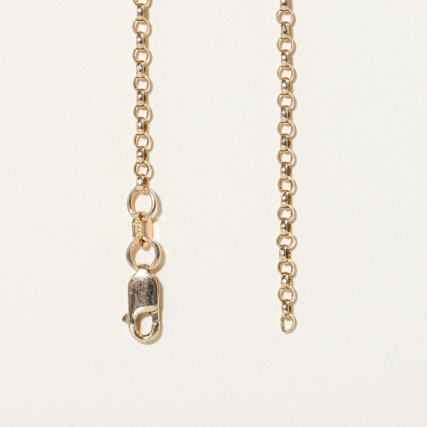 Chaîne Rolo en or jaune 14 carats | 18" |