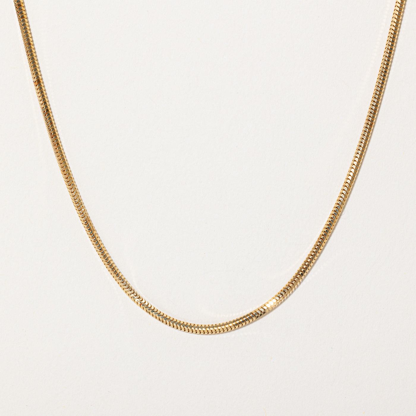 Chaîne serpent en or jaune 14 carats | 50 cm |